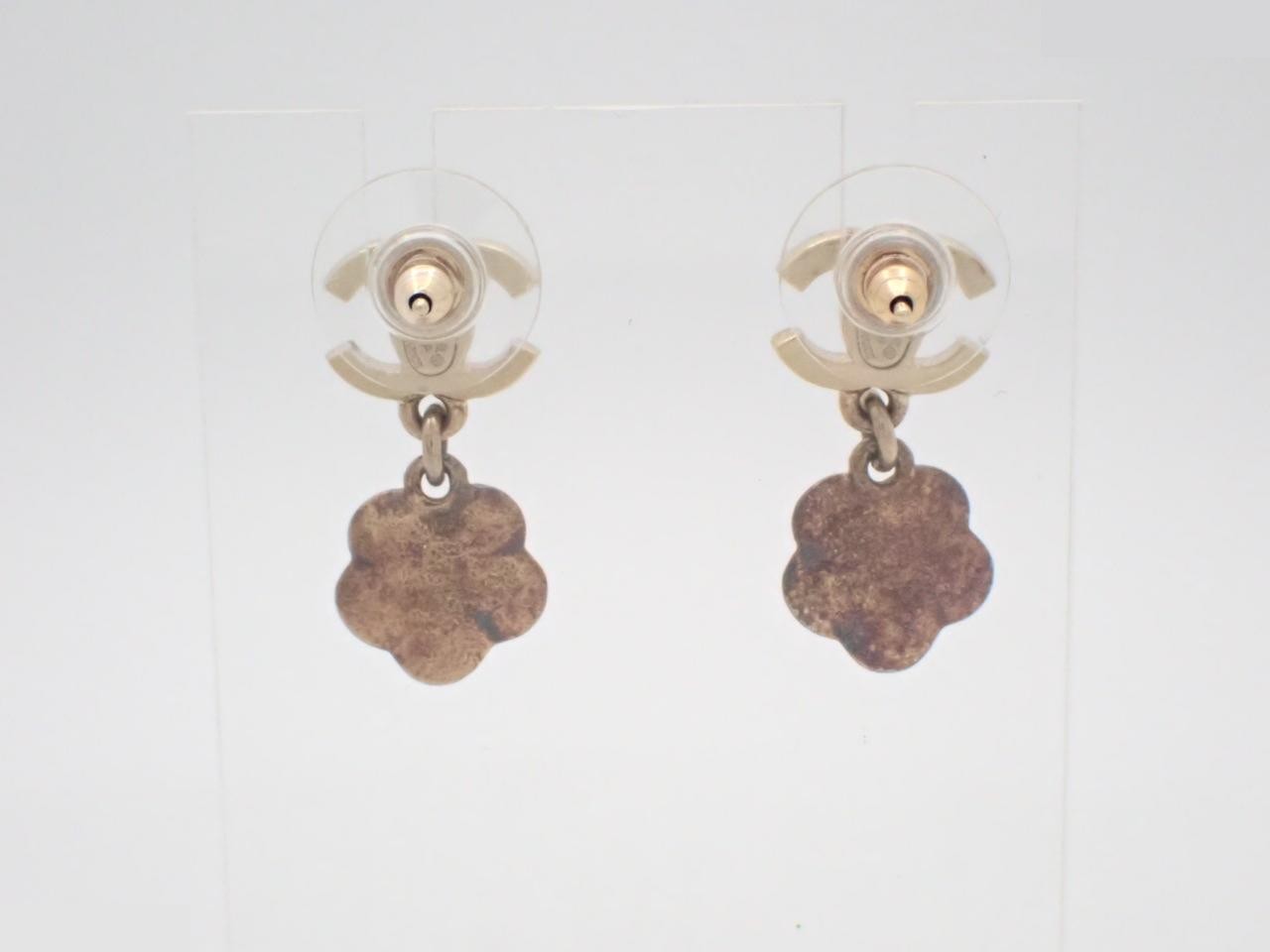 Camellia Coco Mark Earrings — view 2