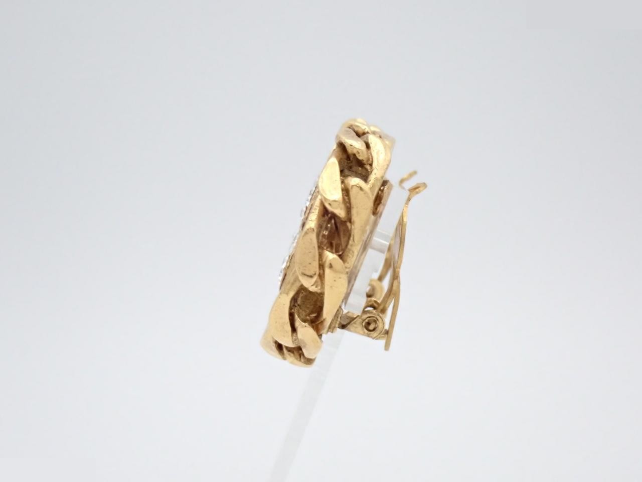 Earrings with Coco Mark design, gold. — view 3