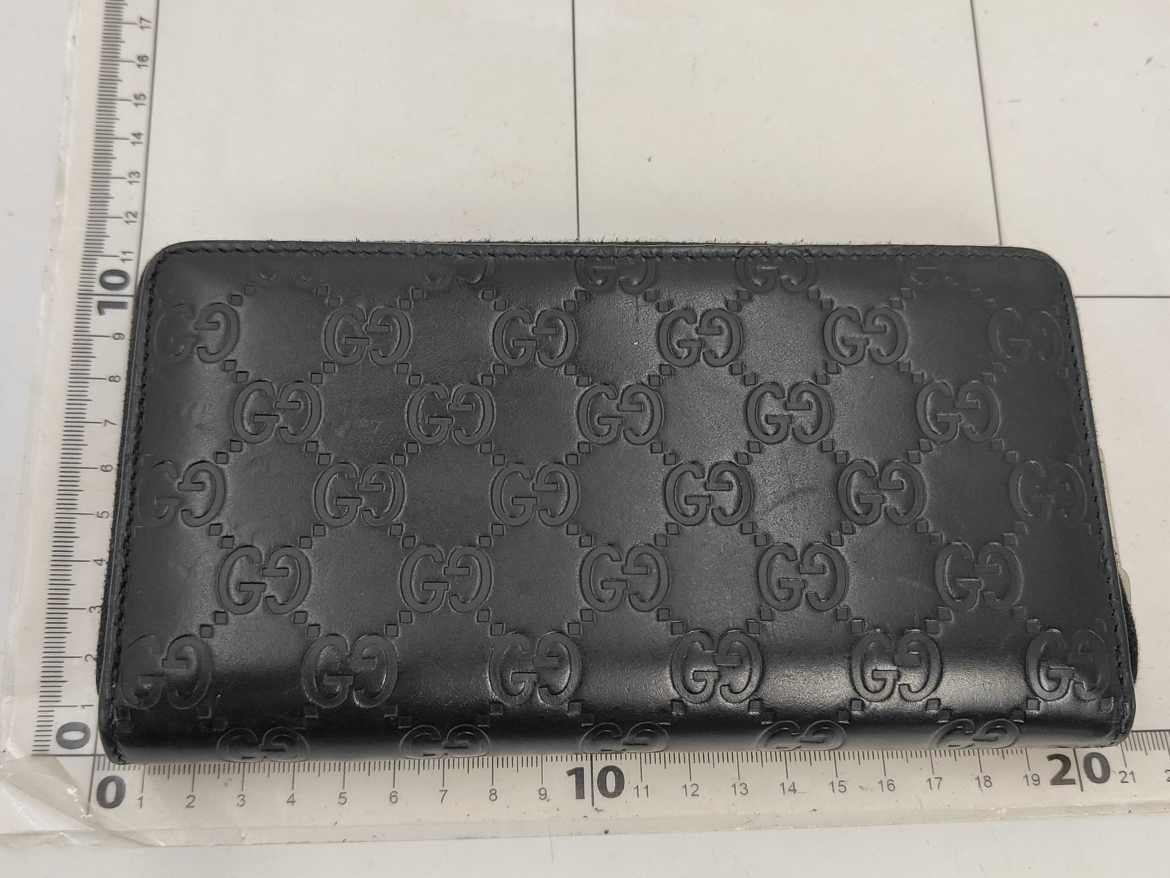GG Shima Leather Dorian Black 473928 Long Wallet — view 2