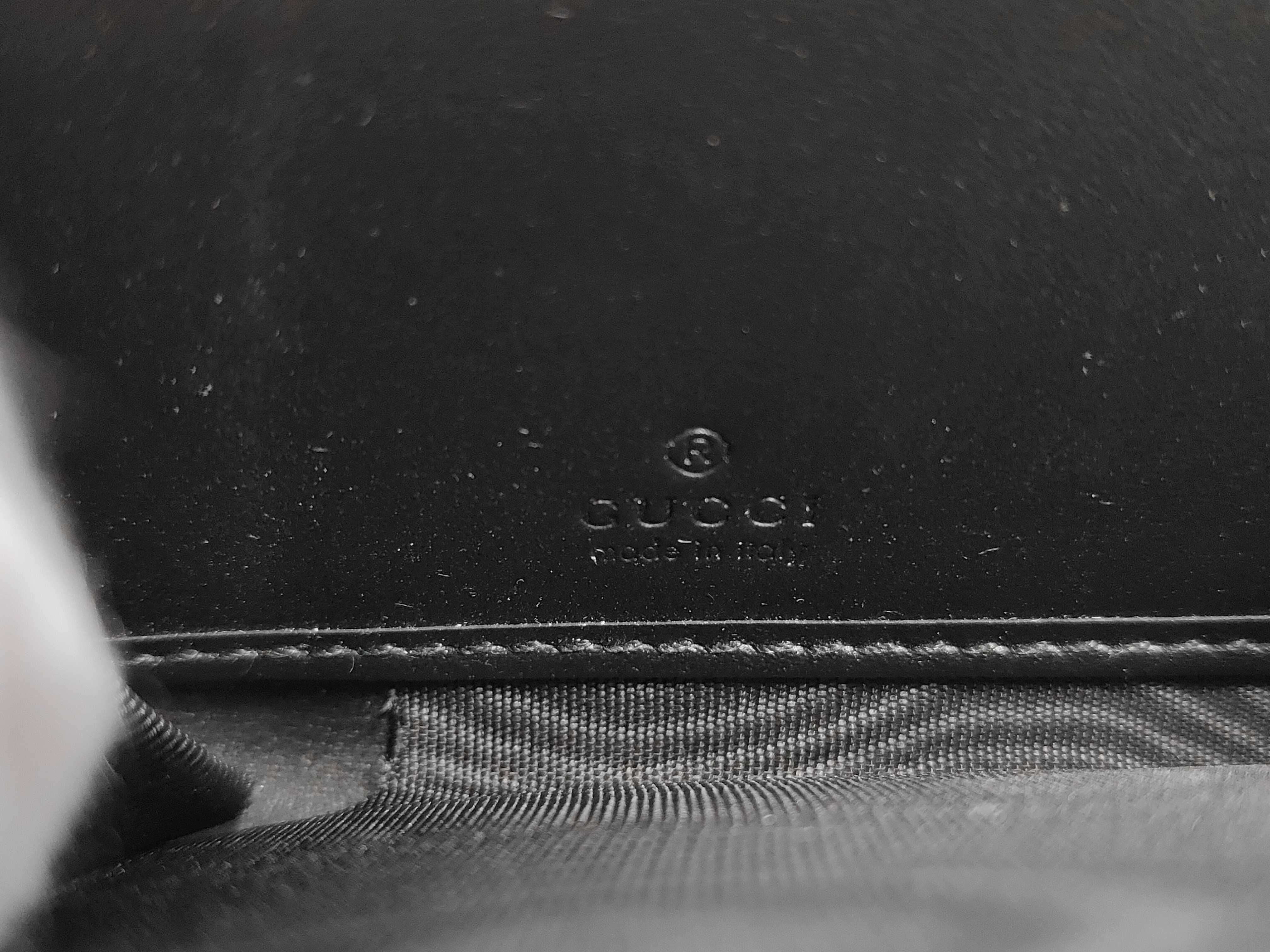 GG Shima Leather Dorian Black 473928 Long Wallet — view 6