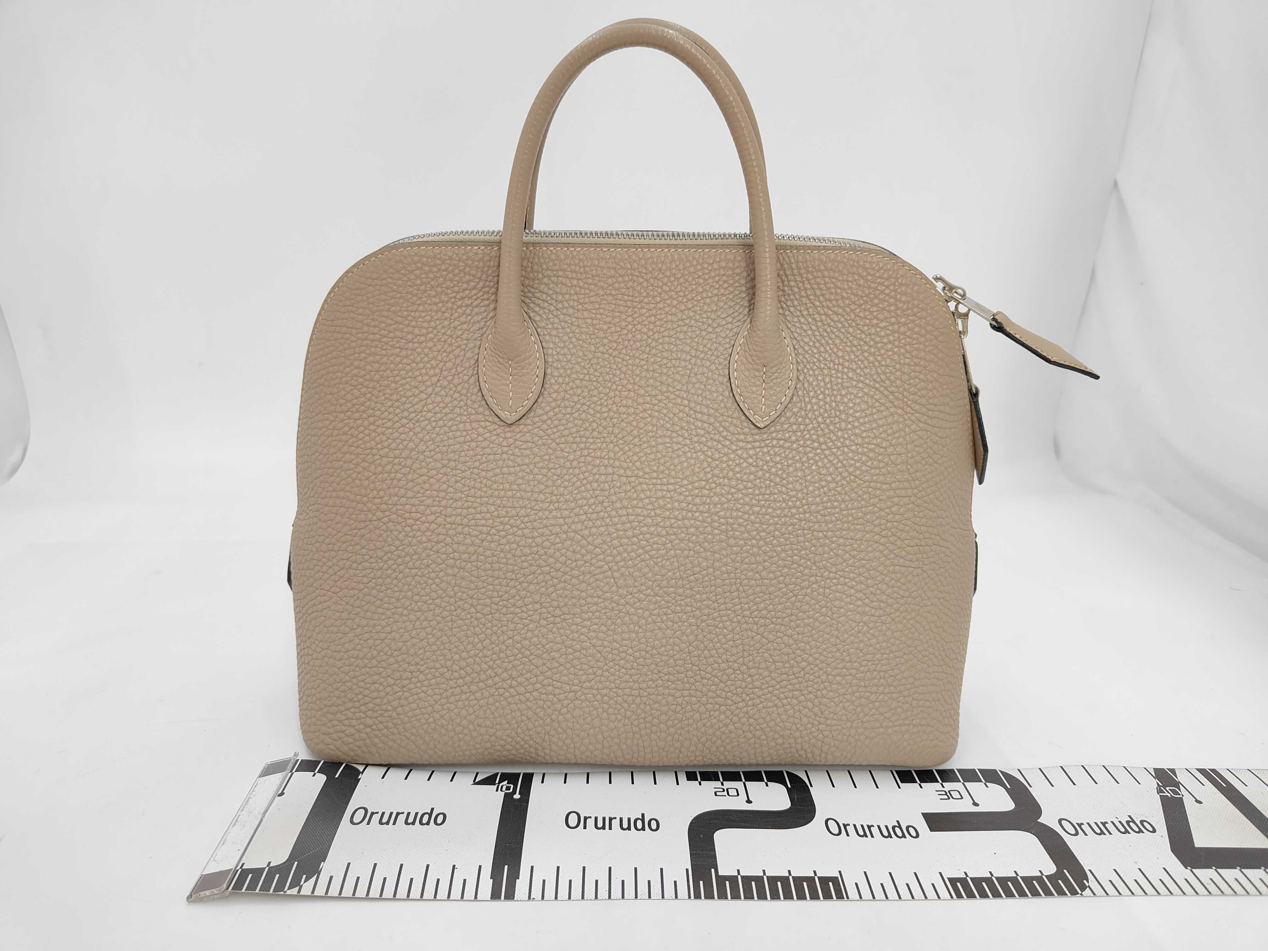 Bolide 1923 Taurillon Clemence Etoupe Handbag (with key, without padlock) J — view 2