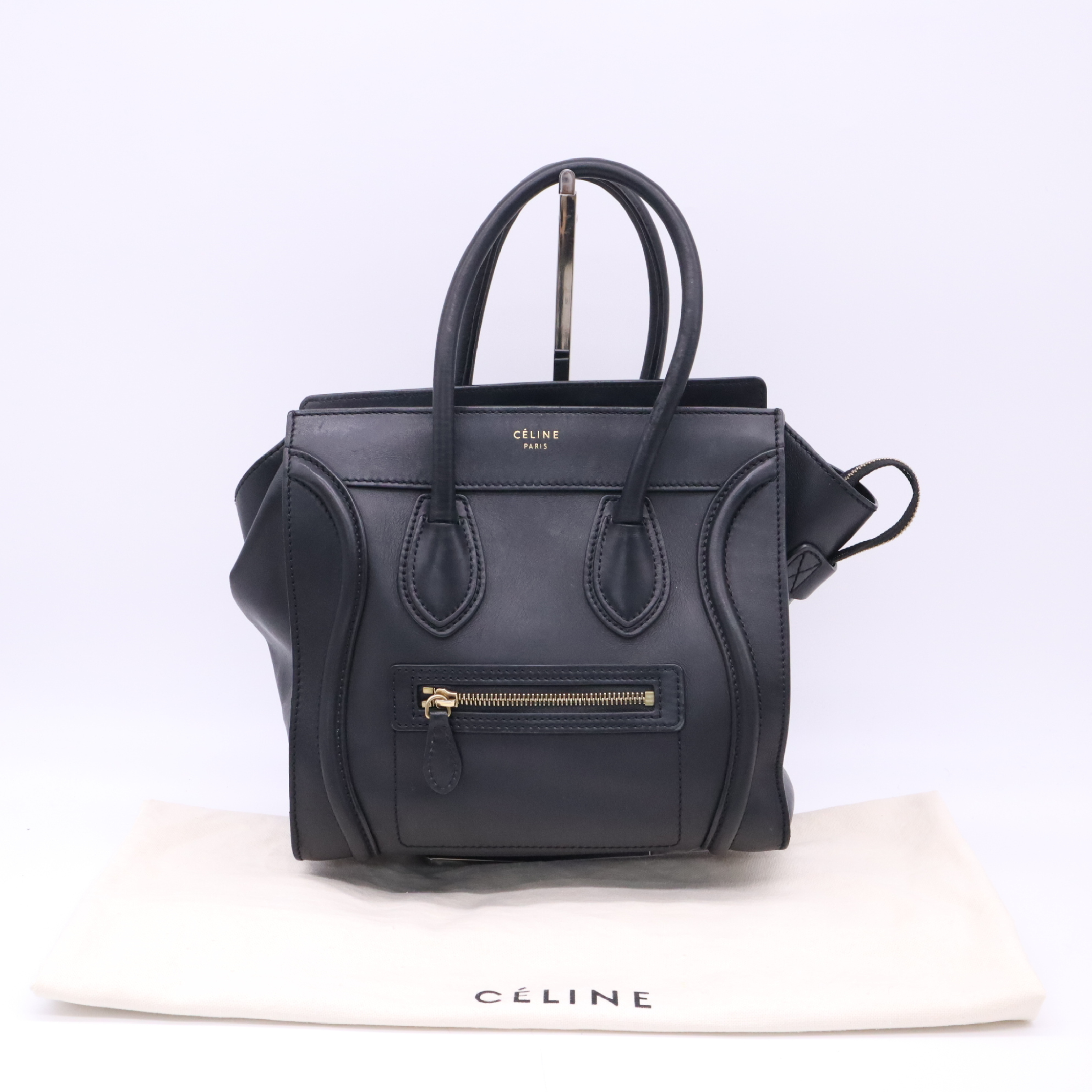 Luggage Micro Shopper Black Handbag