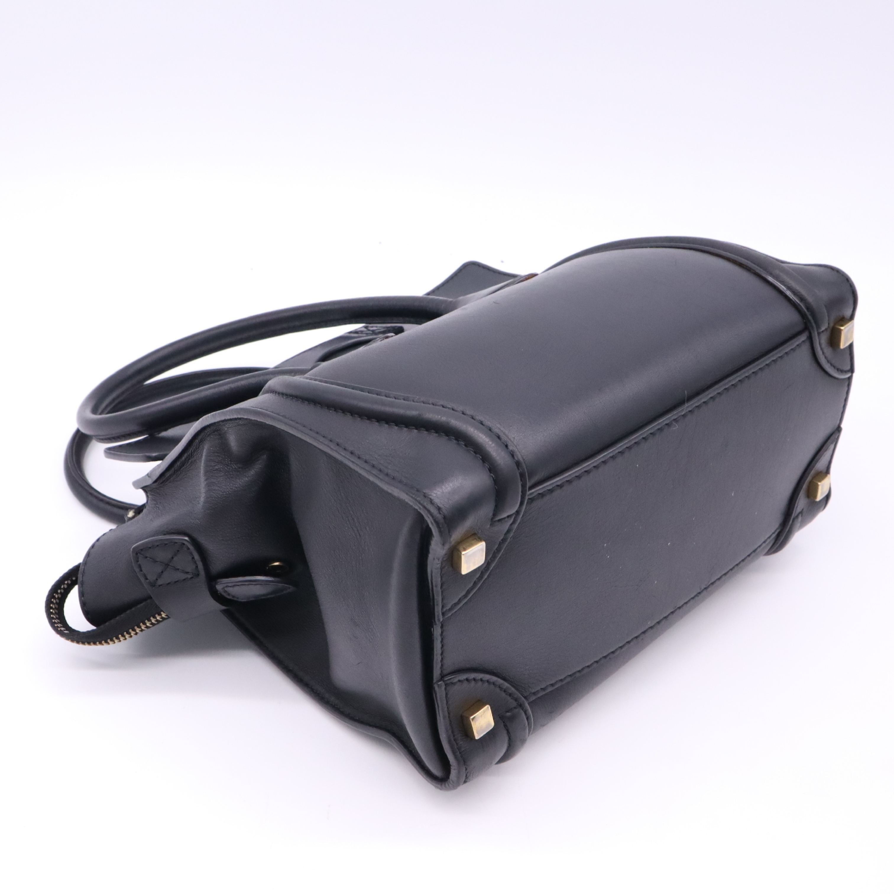 Luggage Micro Shopper Black Handbag — view 3