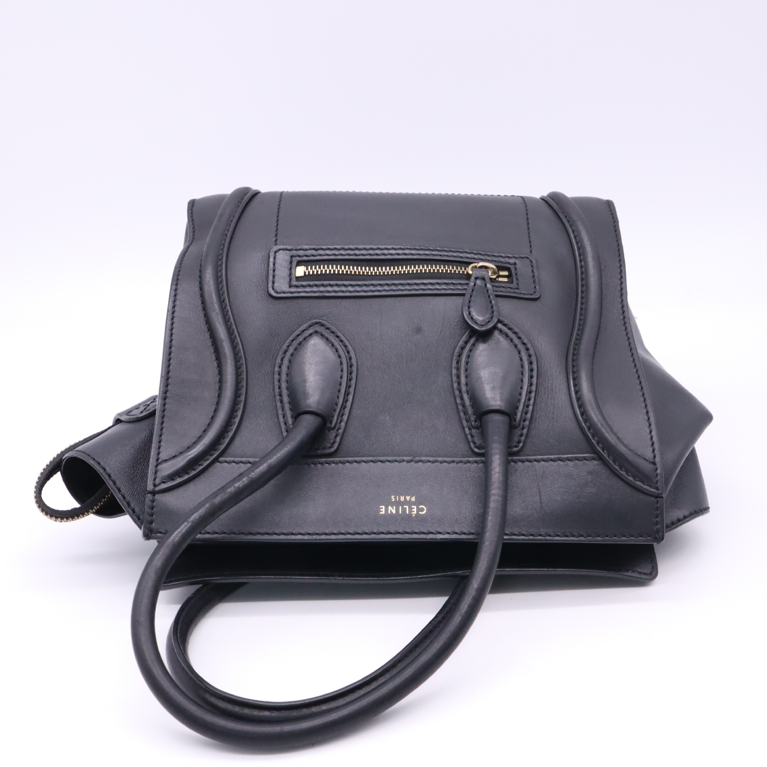 Luggage Micro Shopper Black Handbag — view 5