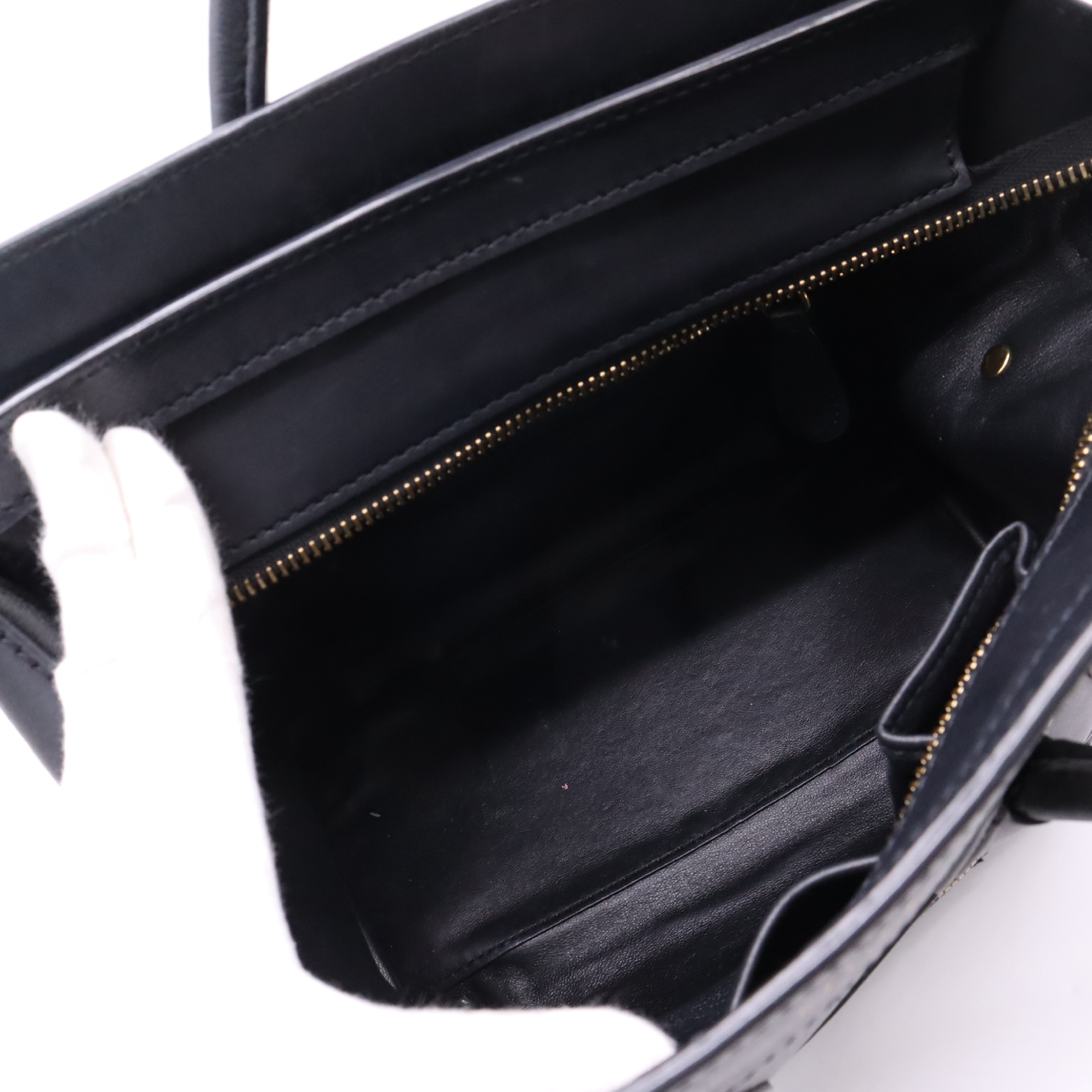 Luggage Micro Shopper Black Handbag — view 8