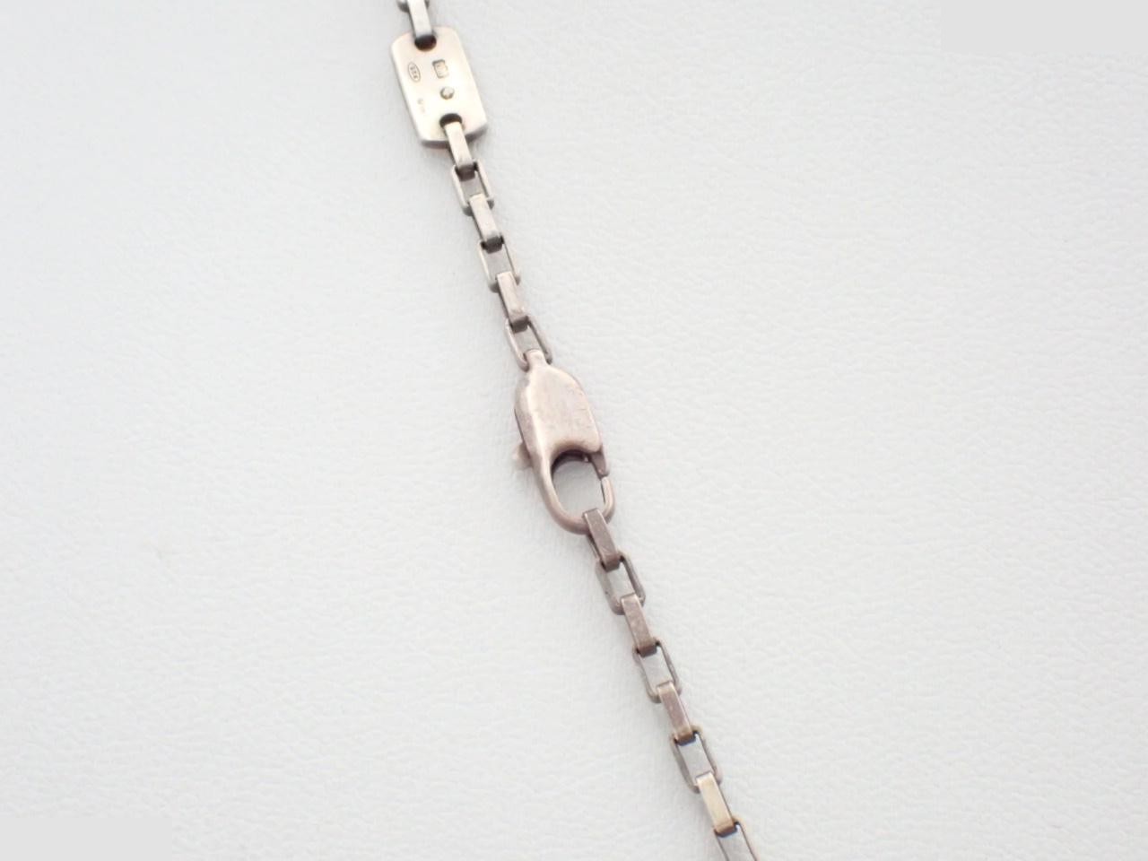 G-plate necklace, chain approximately 48cm, 925 sterling silver, 15.4g — view 2