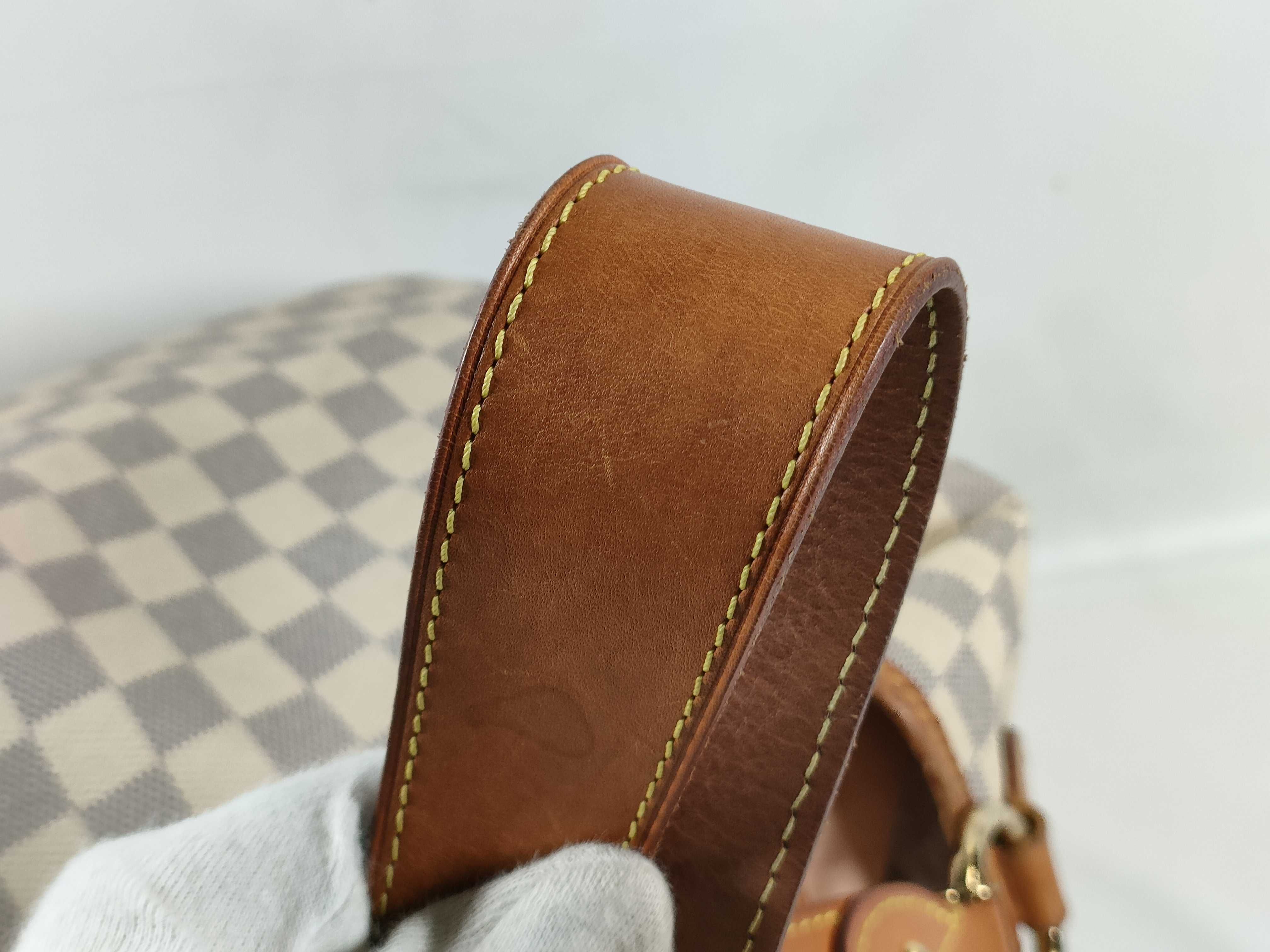 Damier Azure SG - Damier Azure Delightful MM N41448 Ml1166 White Tote Bag — view 4