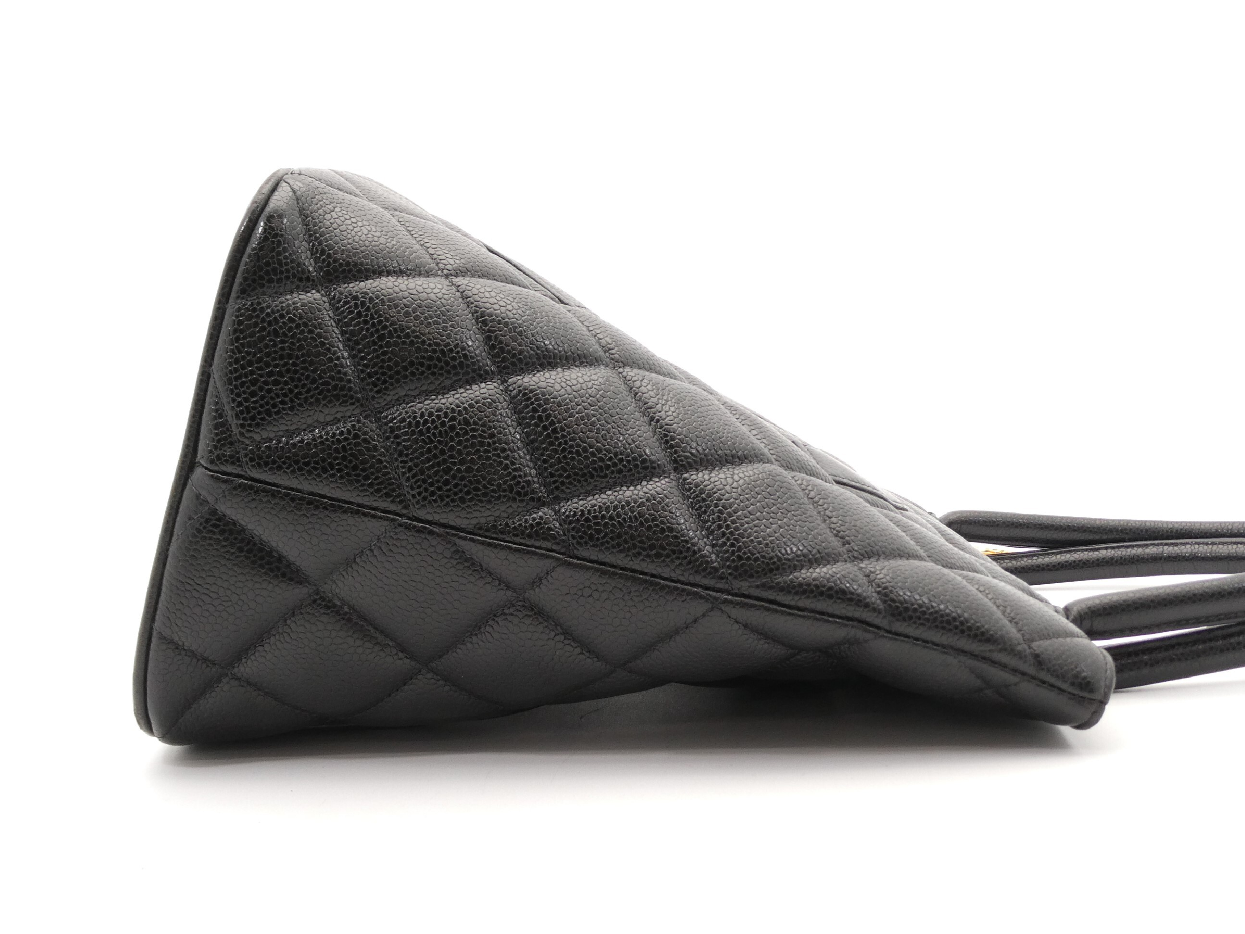 Reissue Tote Bag with Coco Mark and Caviar Leather — view 3