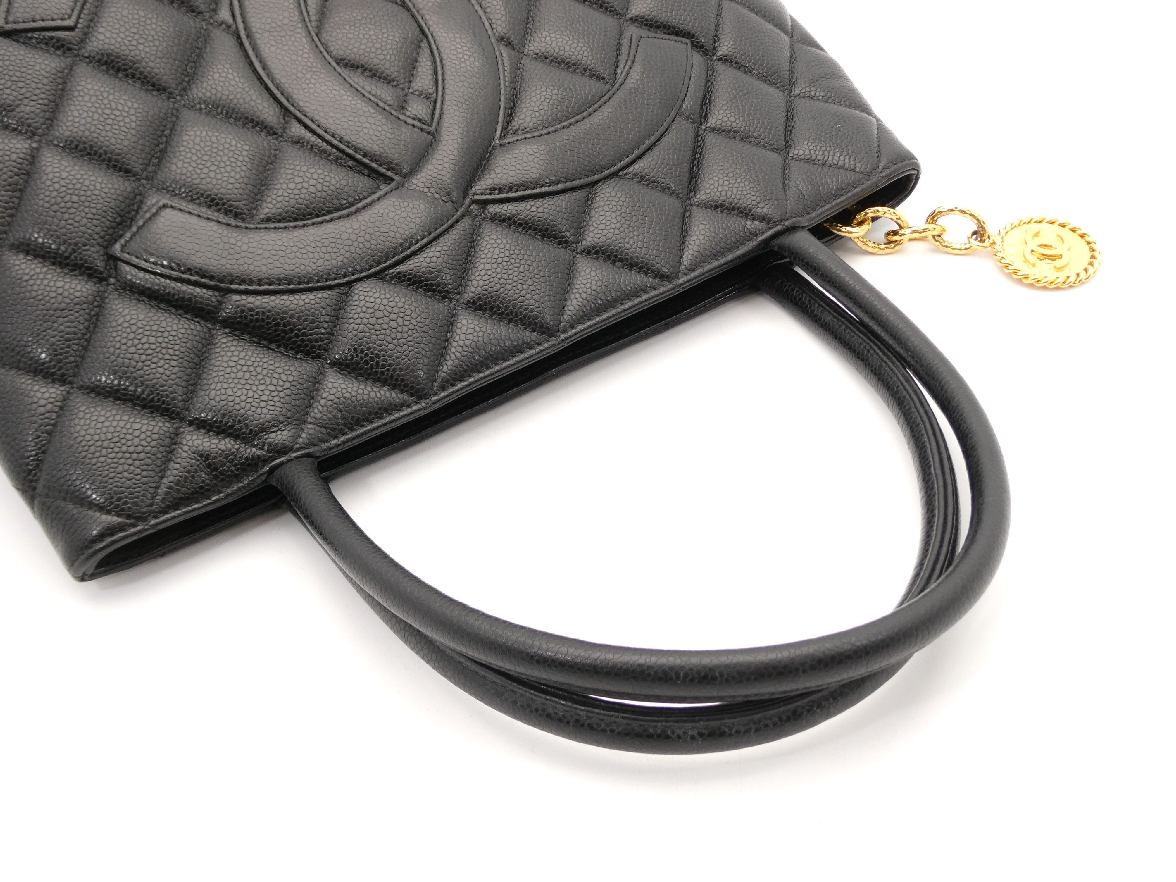 Reissue Tote Bag with Coco Mark and Caviar Leather — view 6
