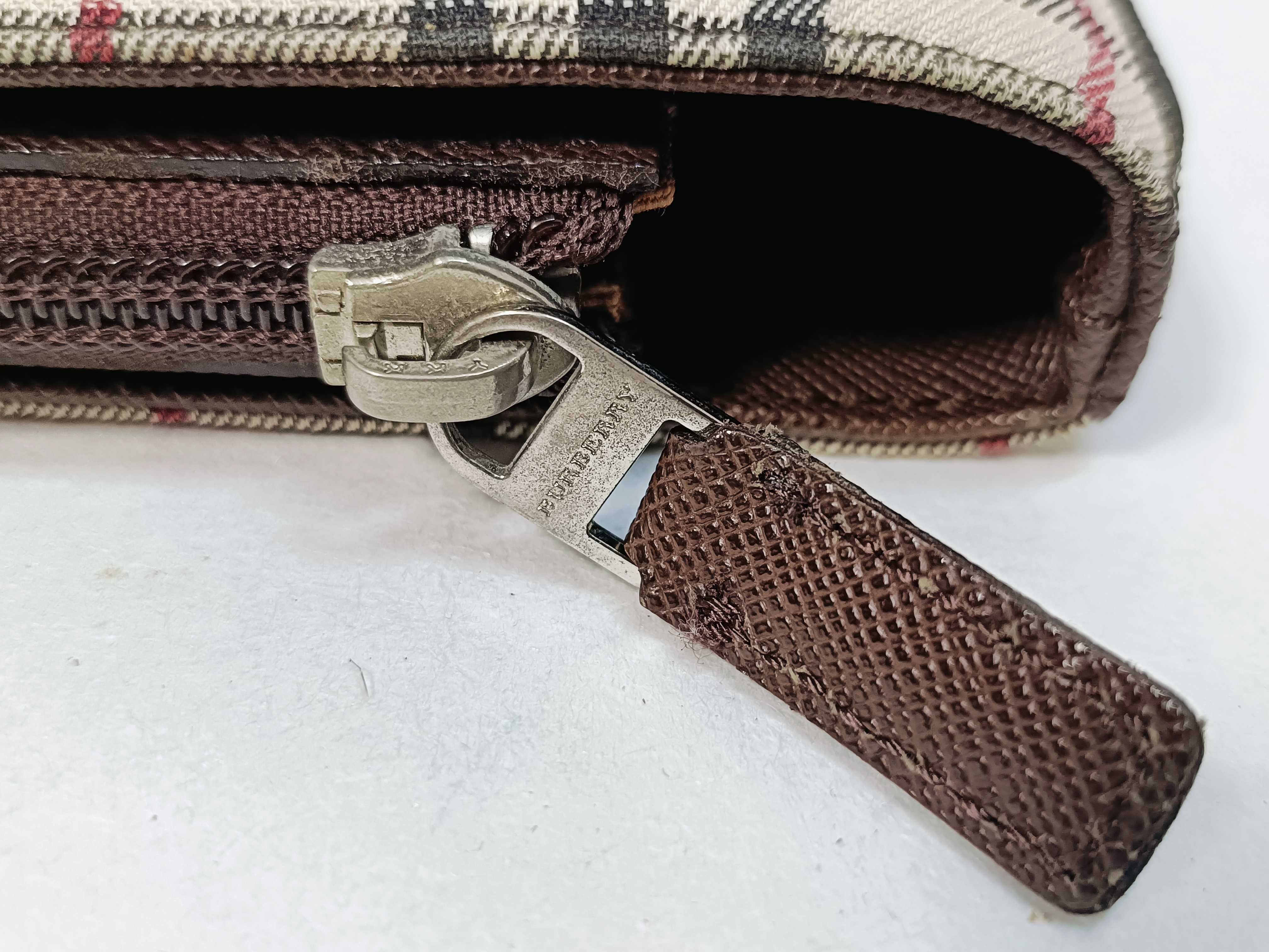 Nova Check Canvas x Leather Hand Tote Bag — view 8