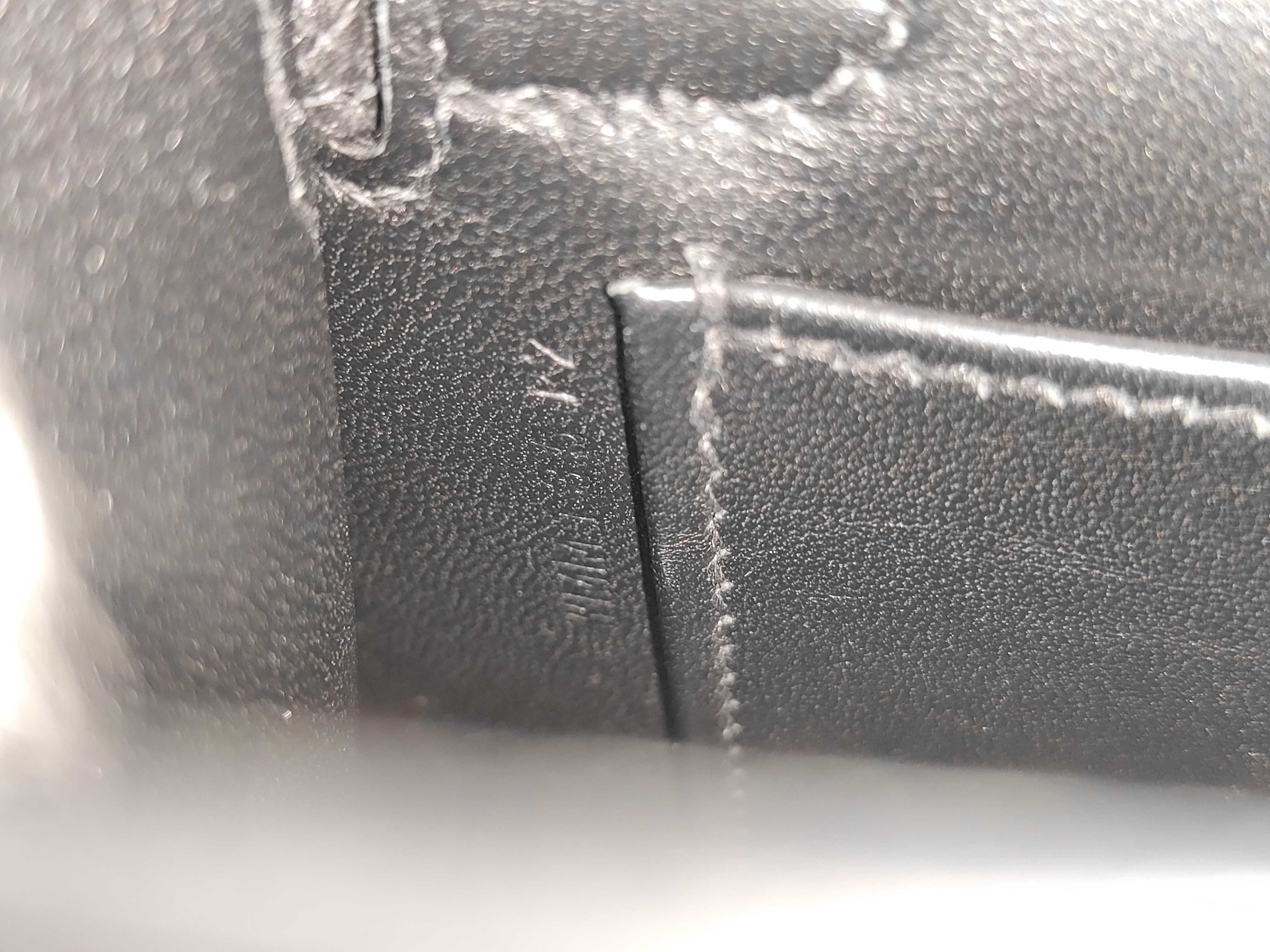 Mini Kelly Epsom Leather Bag, Black, Silver Hardware, W Stamp — view 10