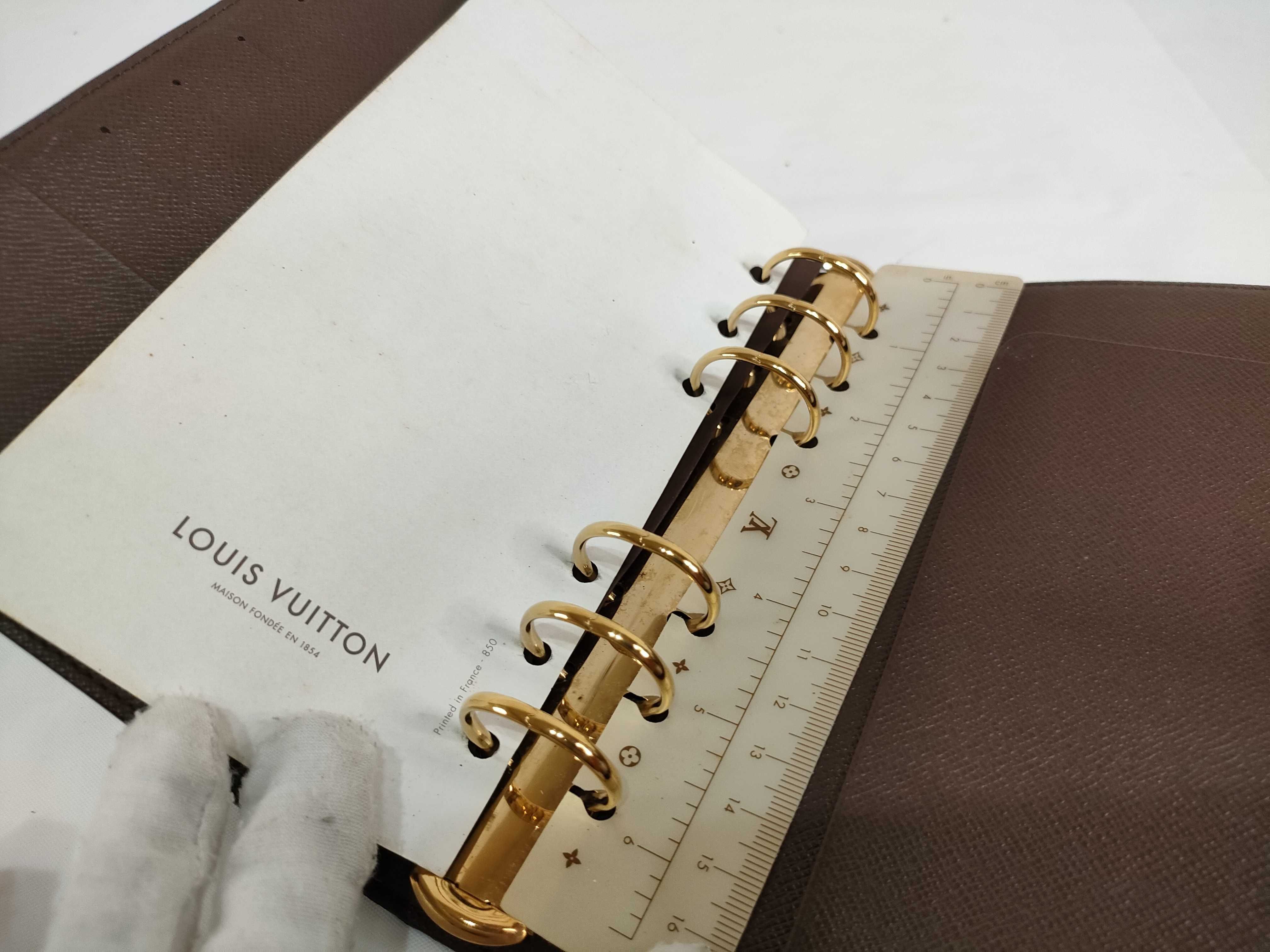 Monogram Louis Vuitton Agenda MM Damier Notebook Cover — view 11