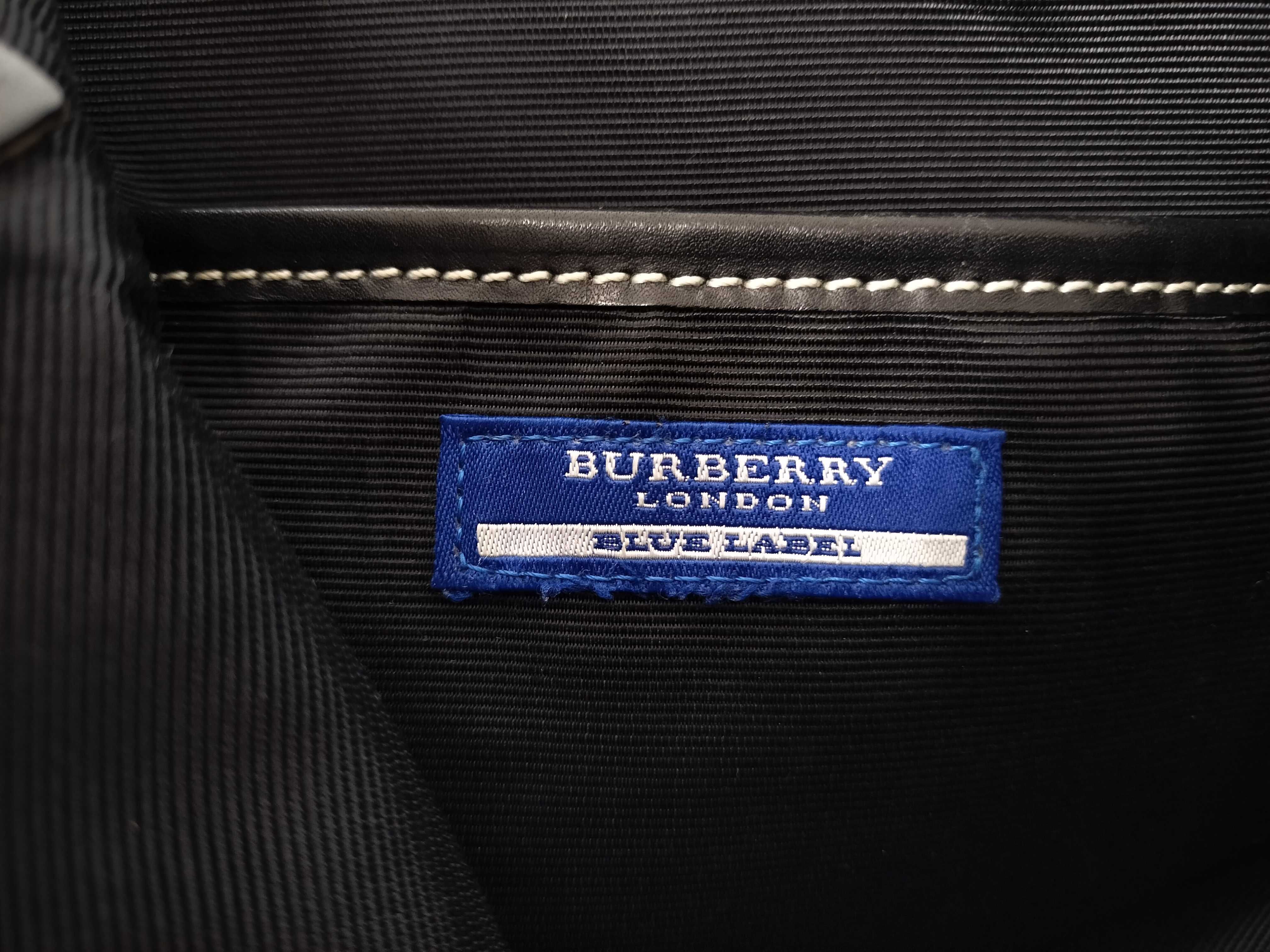 Blue Label Nova Check Canvas x Leather Shoulder Bag — view 11