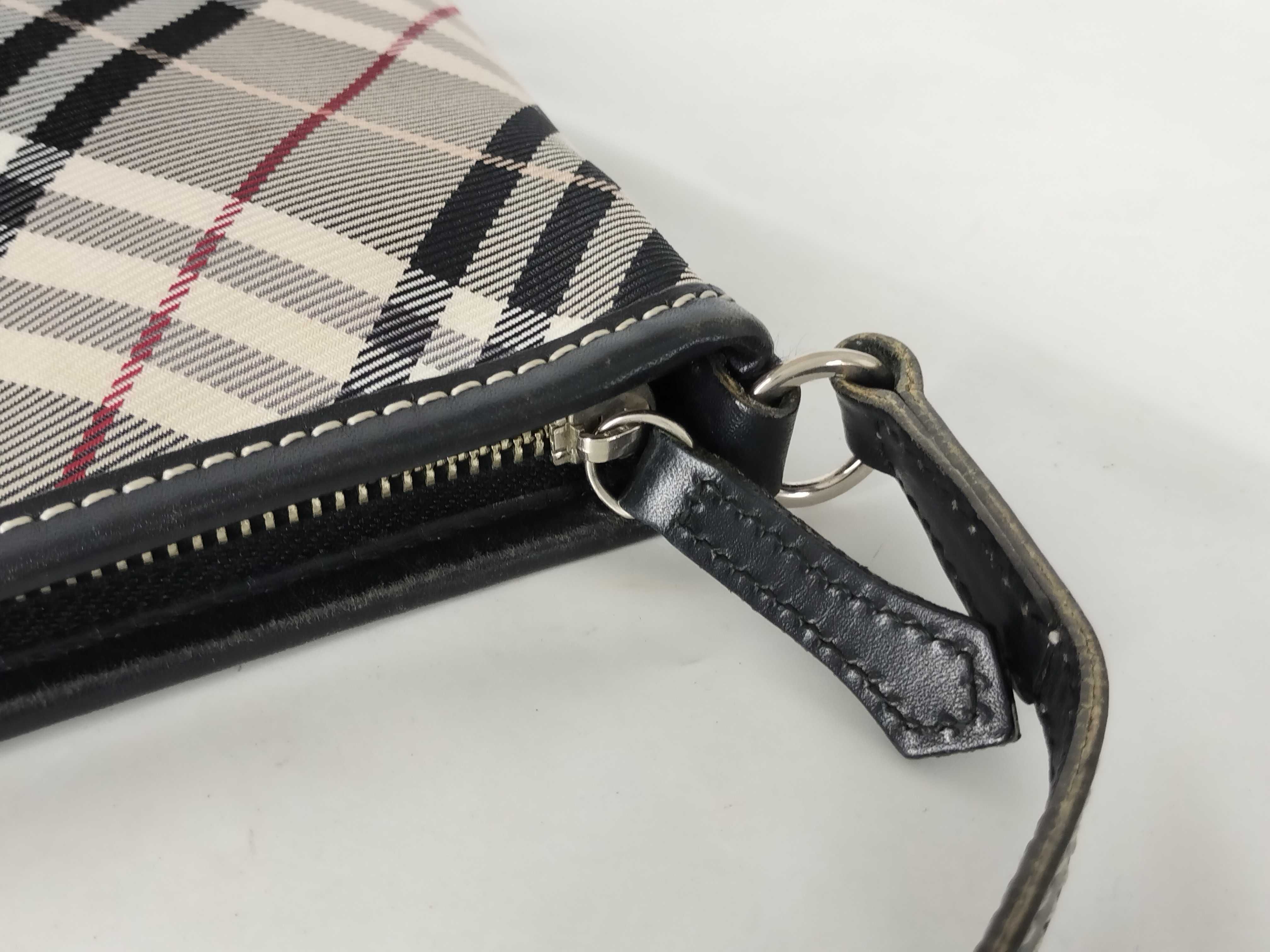 Blue Label Nova Check Canvas x Leather Shoulder Bag — view 15