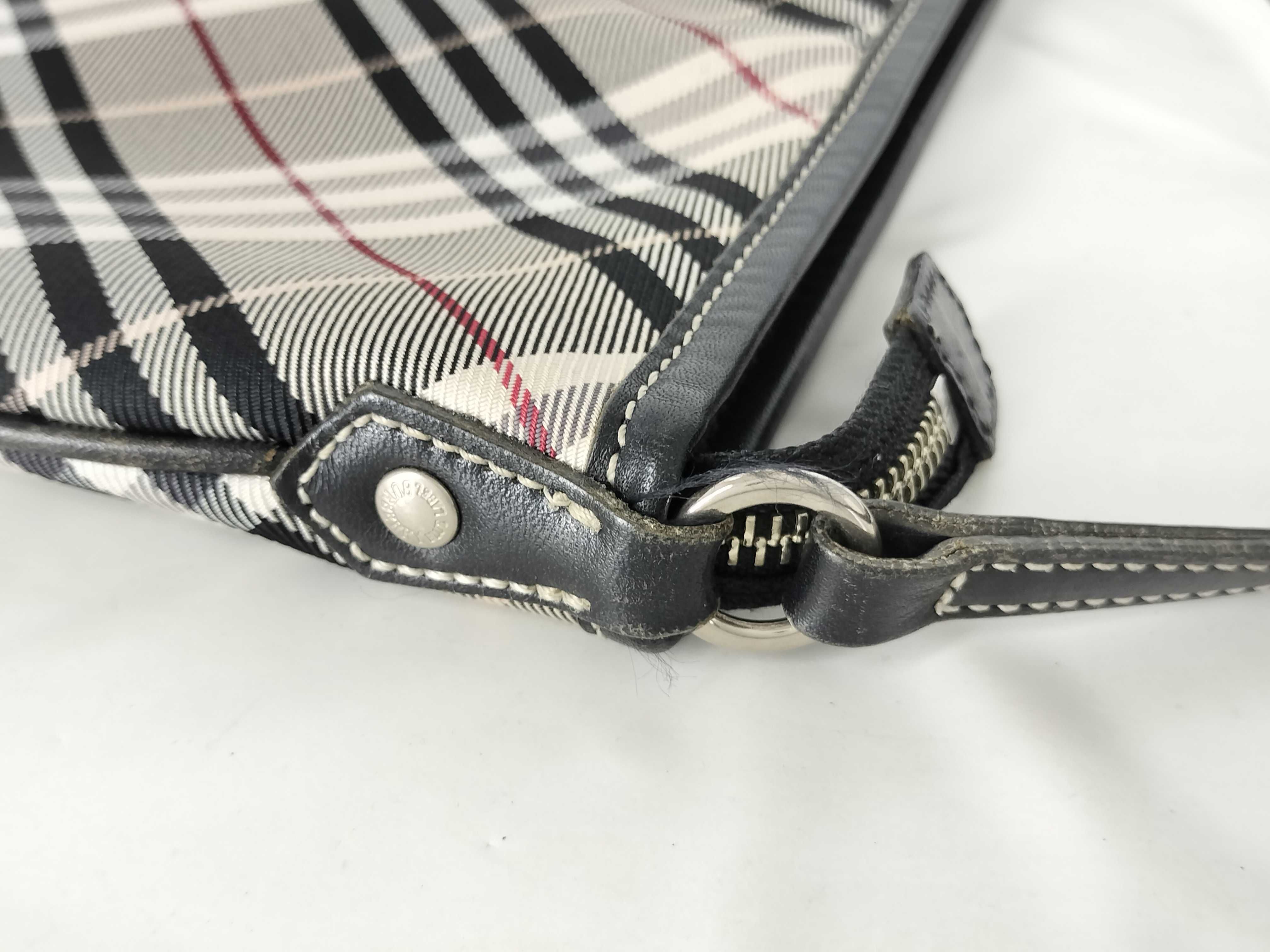 Blue Label Nova Check Canvas x Leather Shoulder Bag — view 5