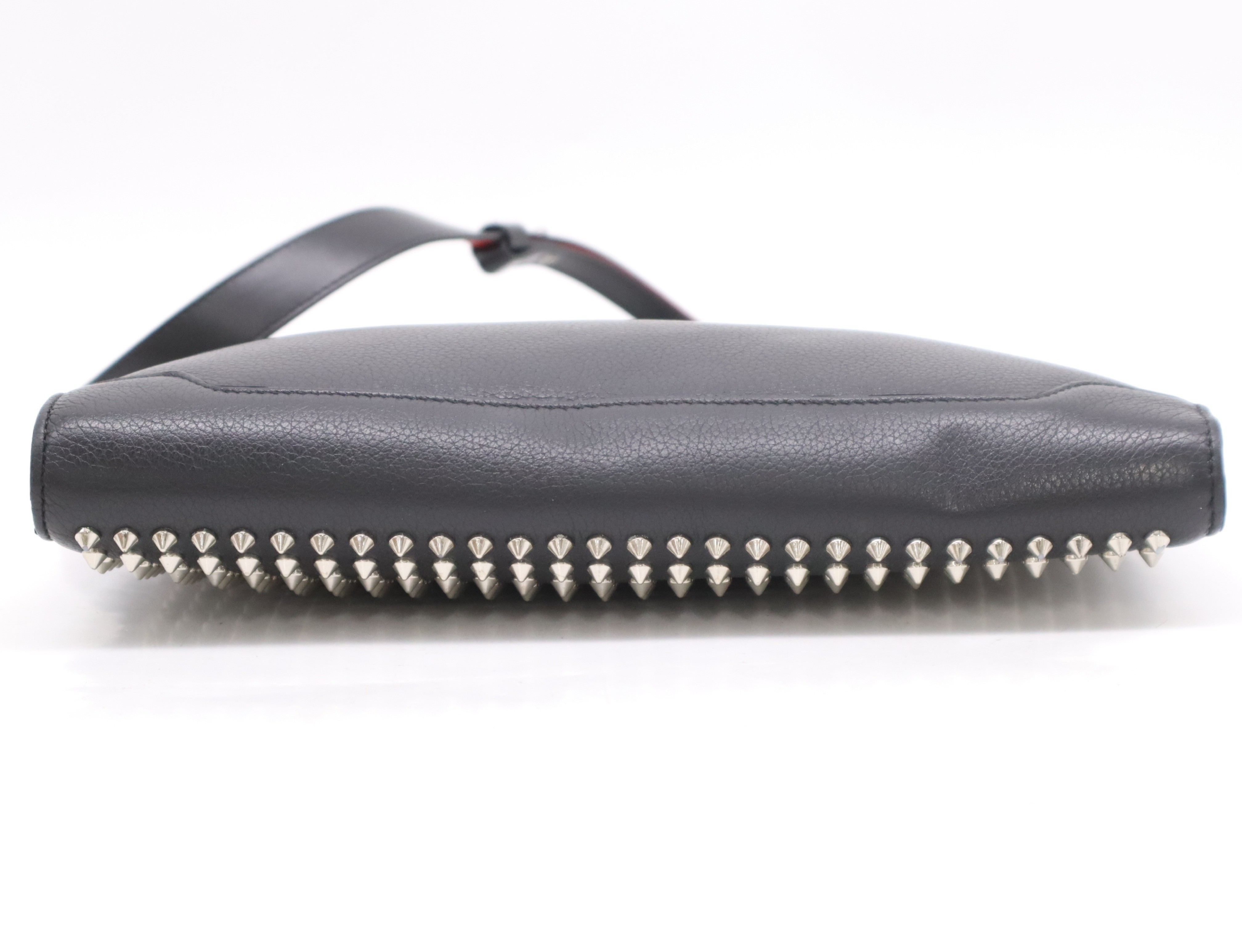 Leather Sky Pouch Black Studded Shoulder Strap and Storage Bag Included — view 4