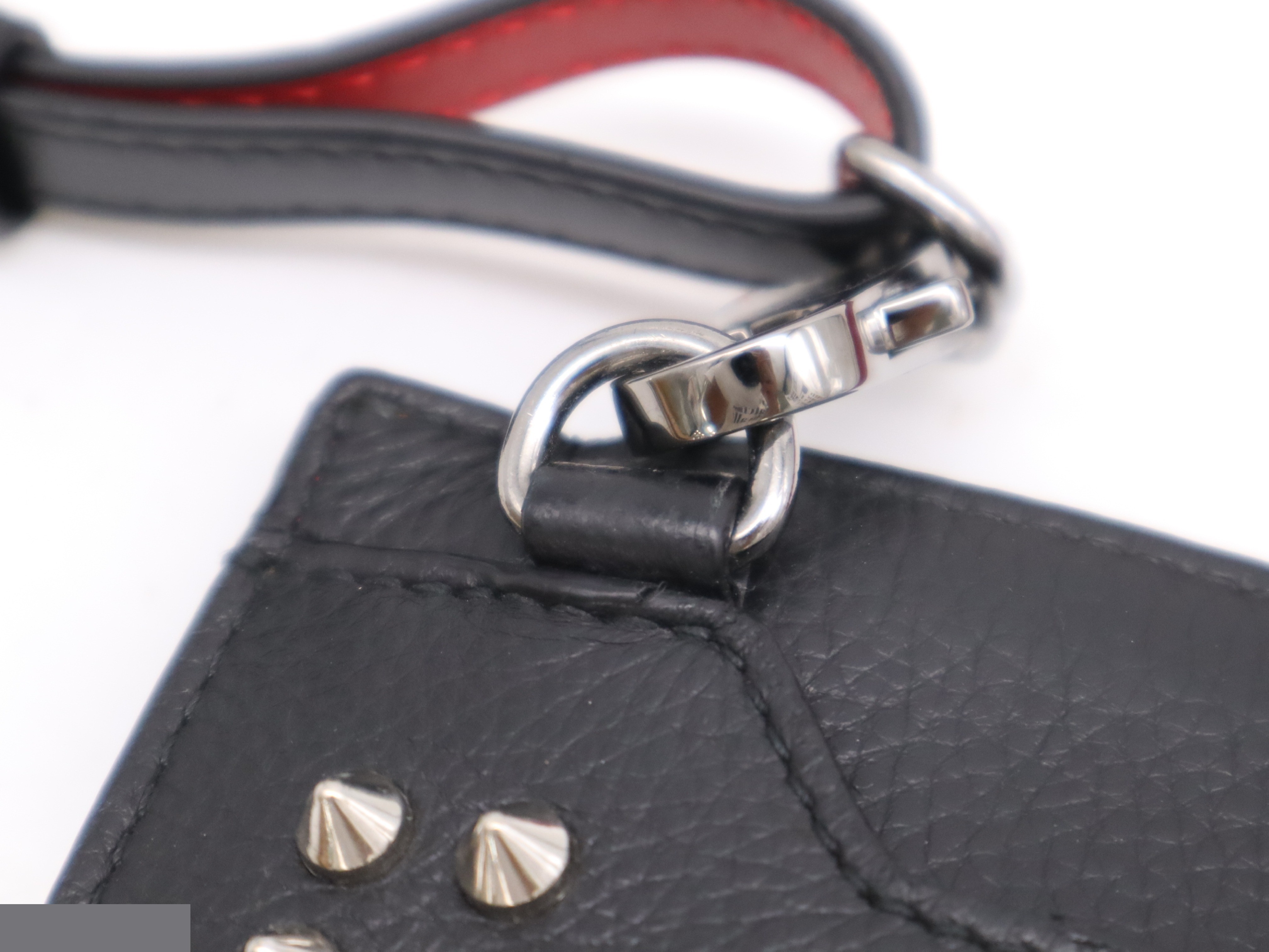 Leather Sky Pouch Black Studded Shoulder Strap and Storage Bag Included — view 6