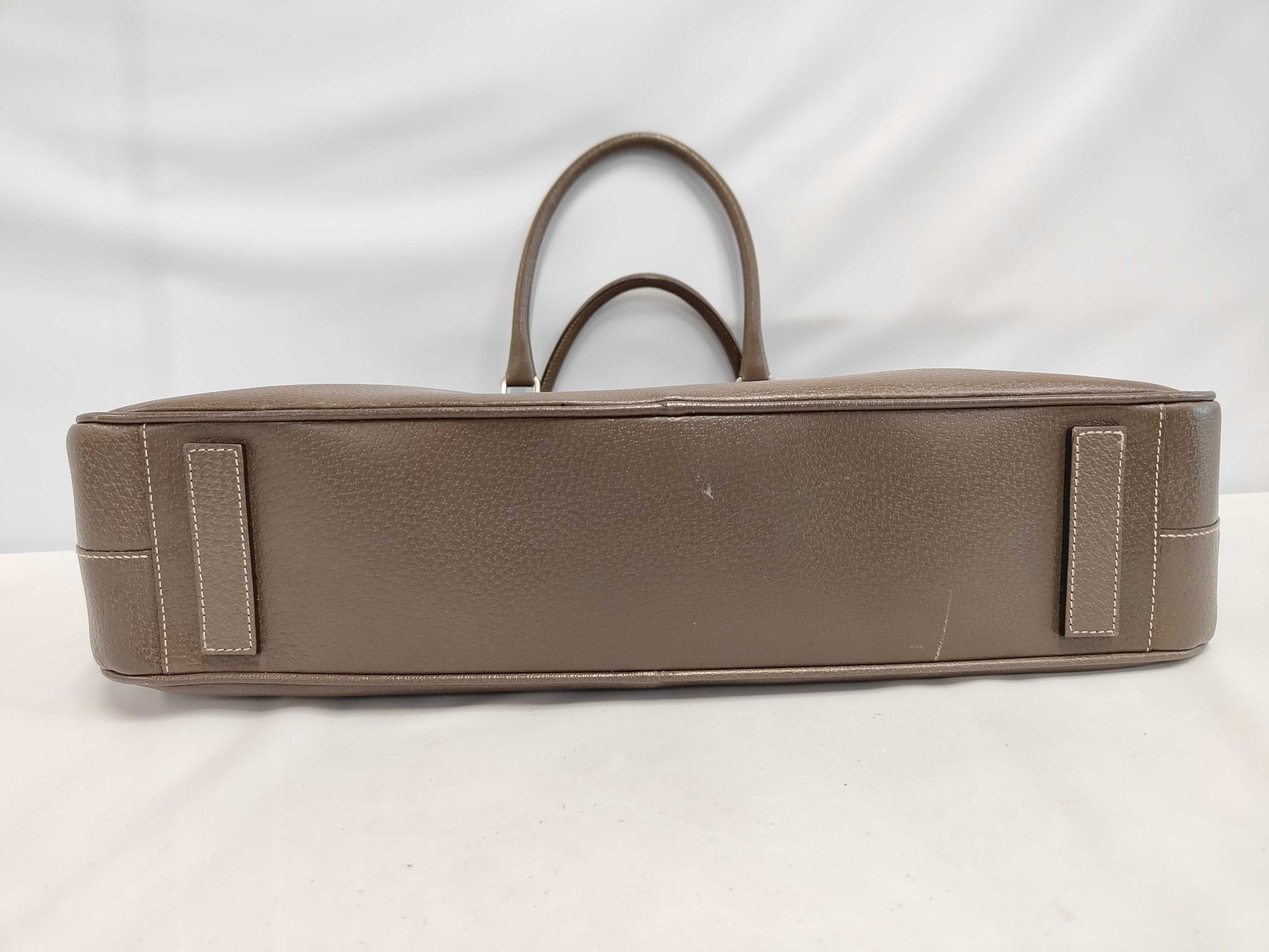 Triangle Logo Leather Handbag White Tag 58 Handbag — view 3