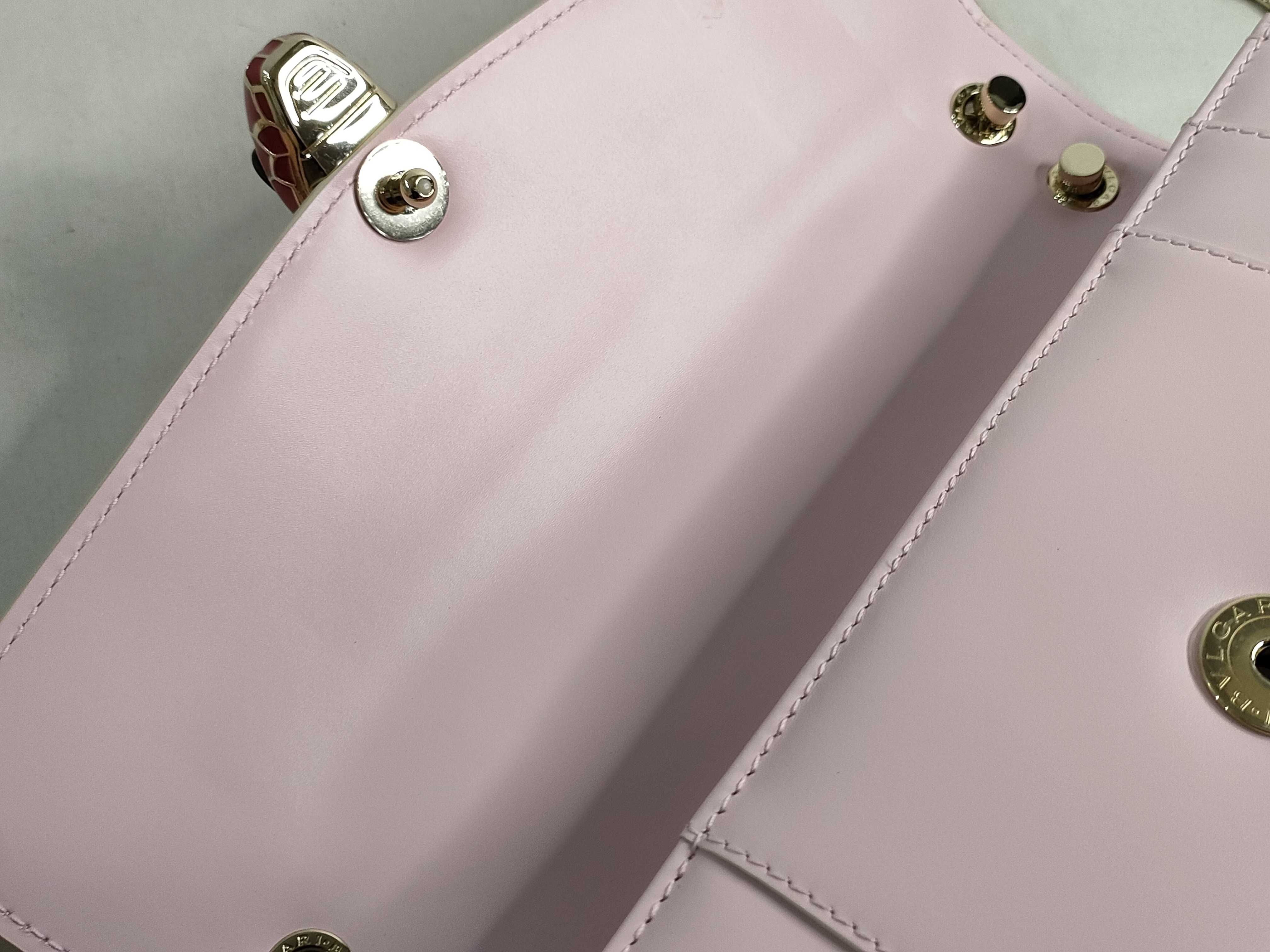 SG- Sepenti Forever Shoulder Bag Ice Pink Calf Leather 3335206Y Shoulder Bag — view 8