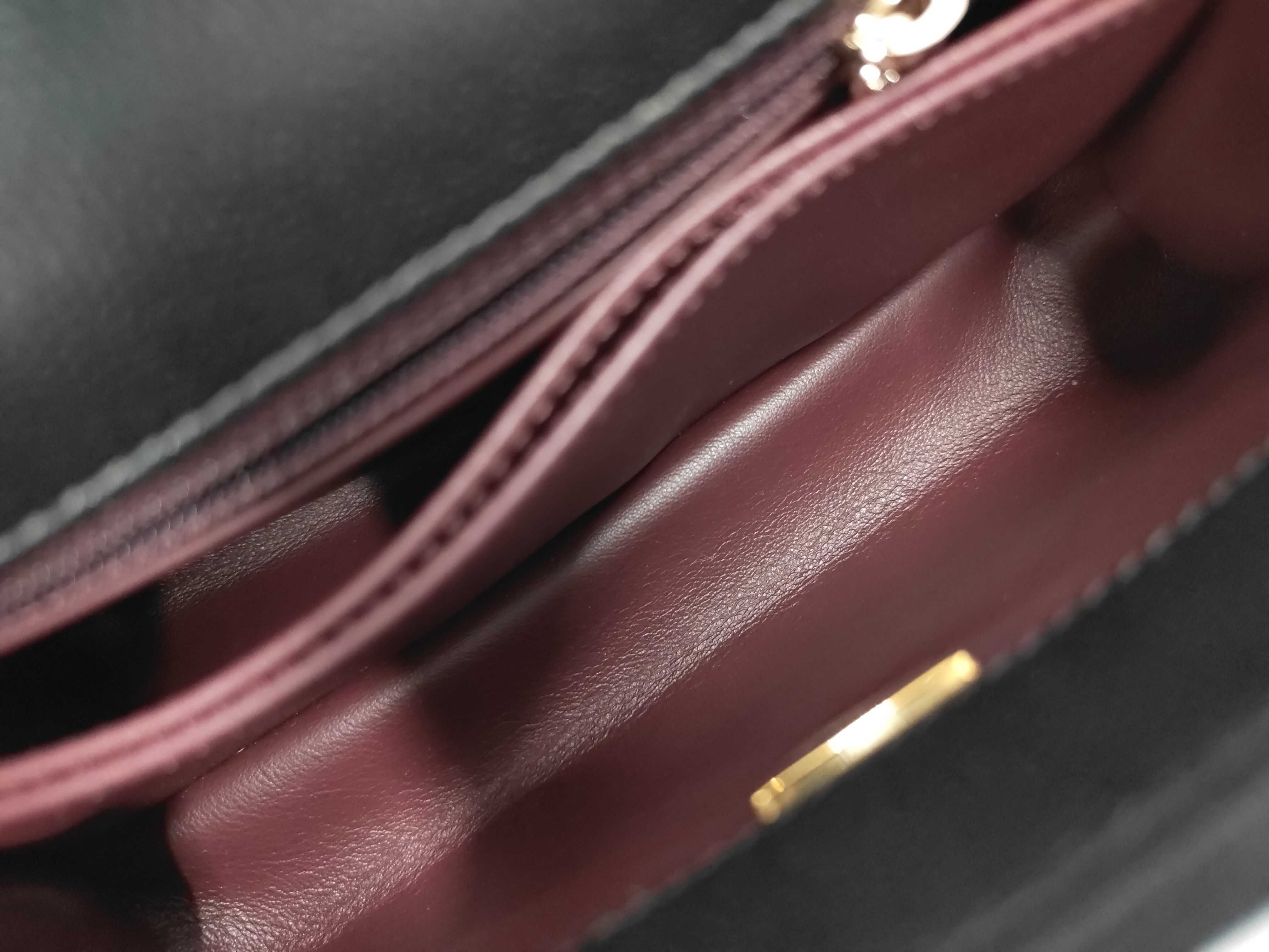 Coco Handle 24 A92990 Caviar Noir Champagne Hardware Handbag — view 8