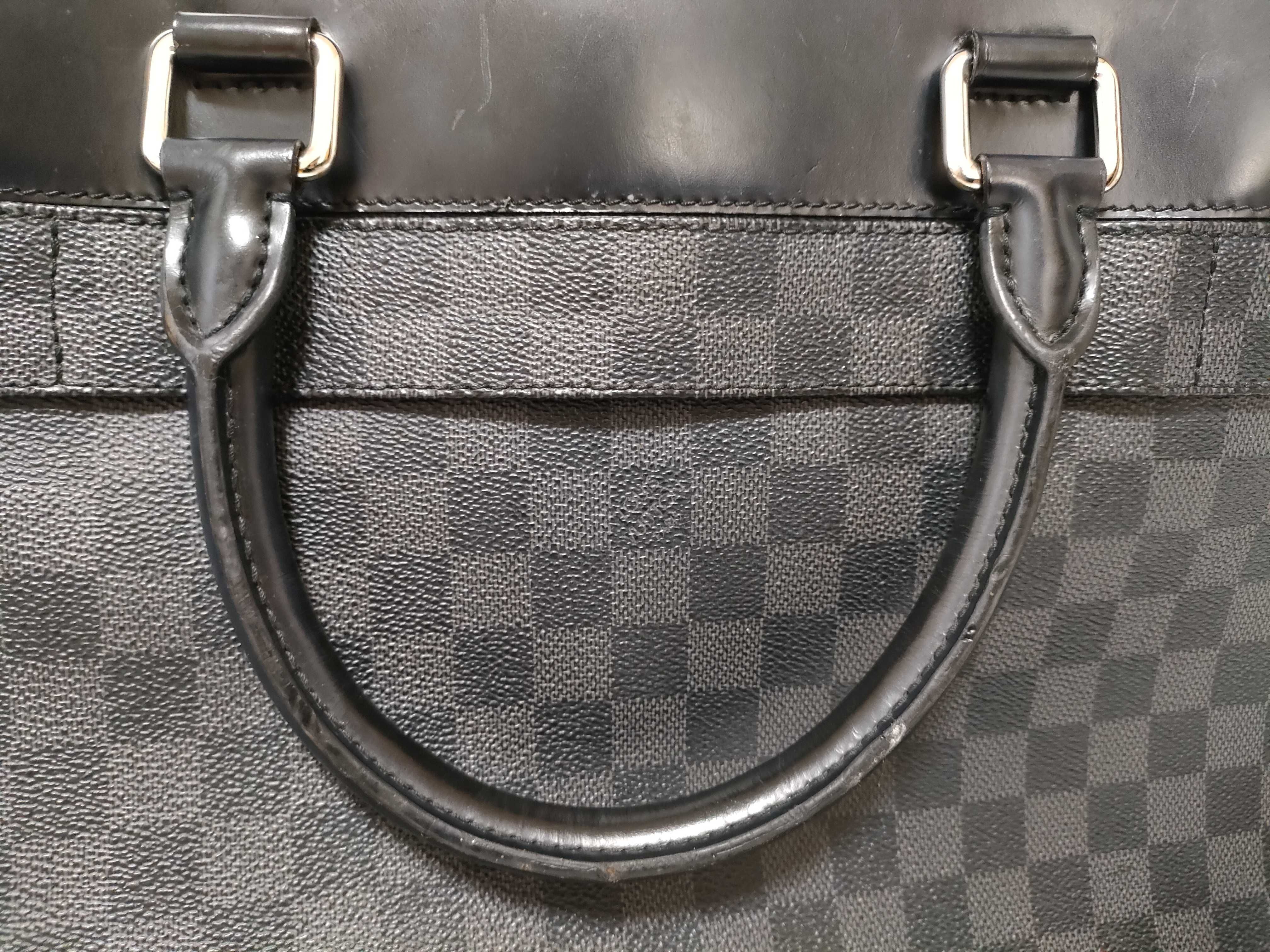 Damier Graphite Louis Vuitton Icar Overnight 2-room Type Shoulder Business Bag — view 12
