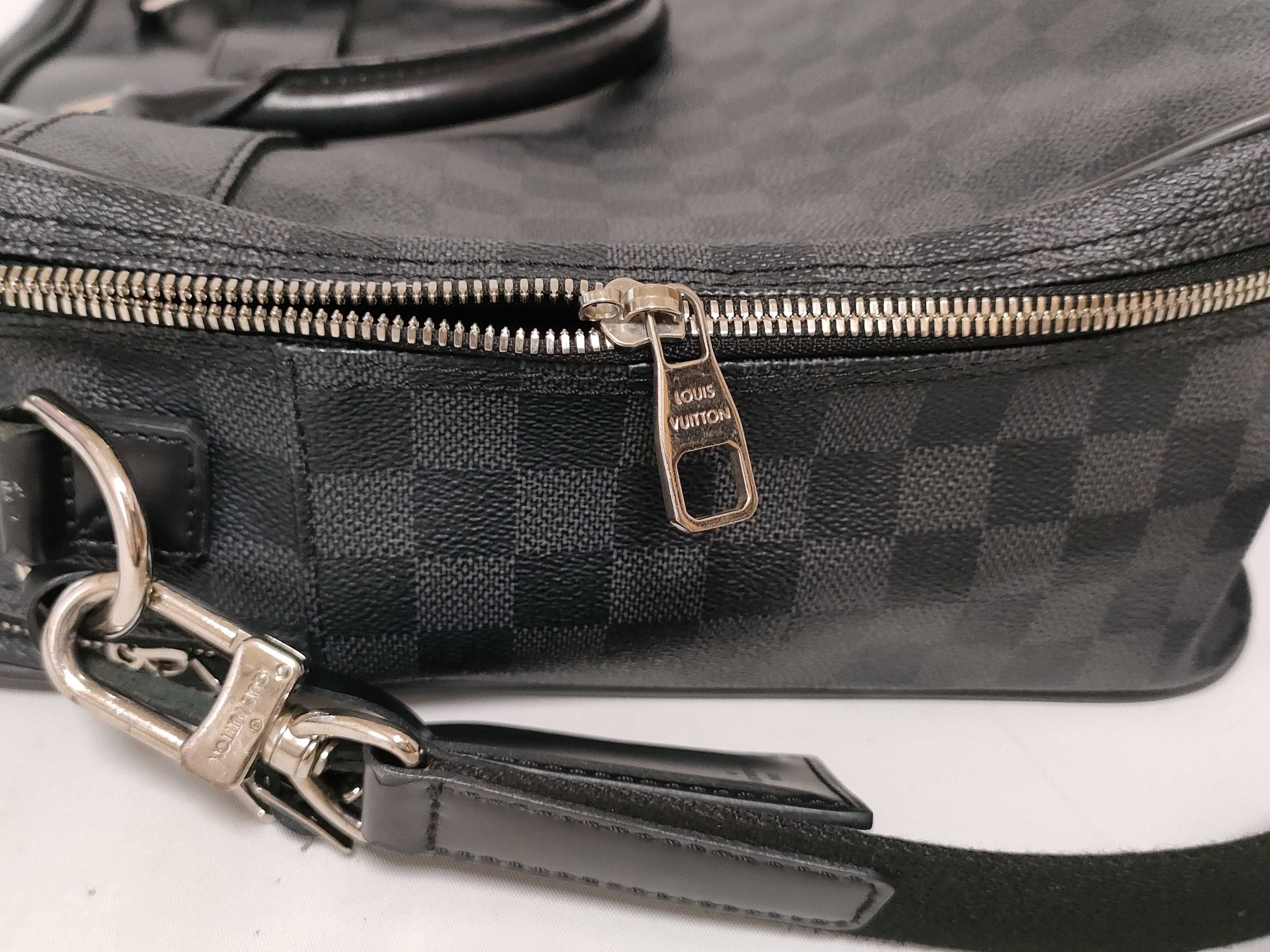 Damier Graphite Louis Vuitton Icar Overnight 2-room Type Shoulder Business Bag — view 14
