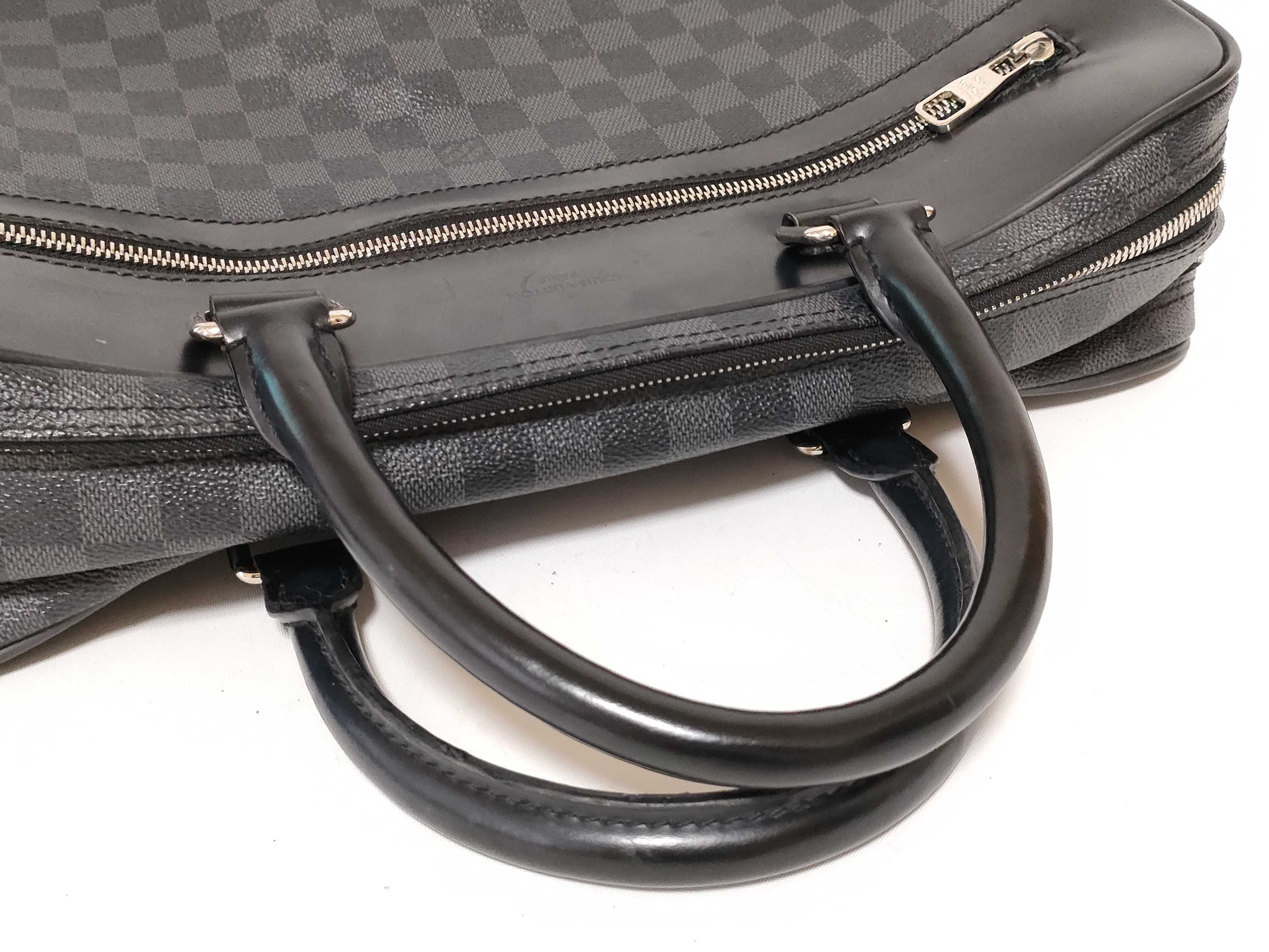 Damier Graphite Louis Vuitton Icar Overnight 2-room Type Shoulder Business Bag — view 3