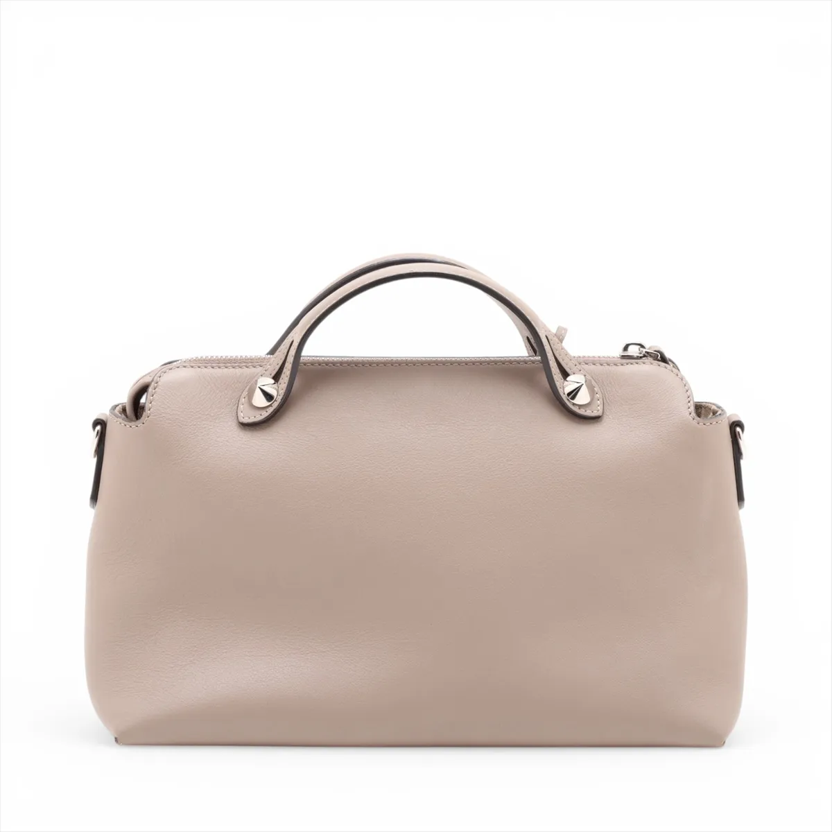 By The Way Medium 8BL146 Leather 2-Way Handbag Beige — view 2