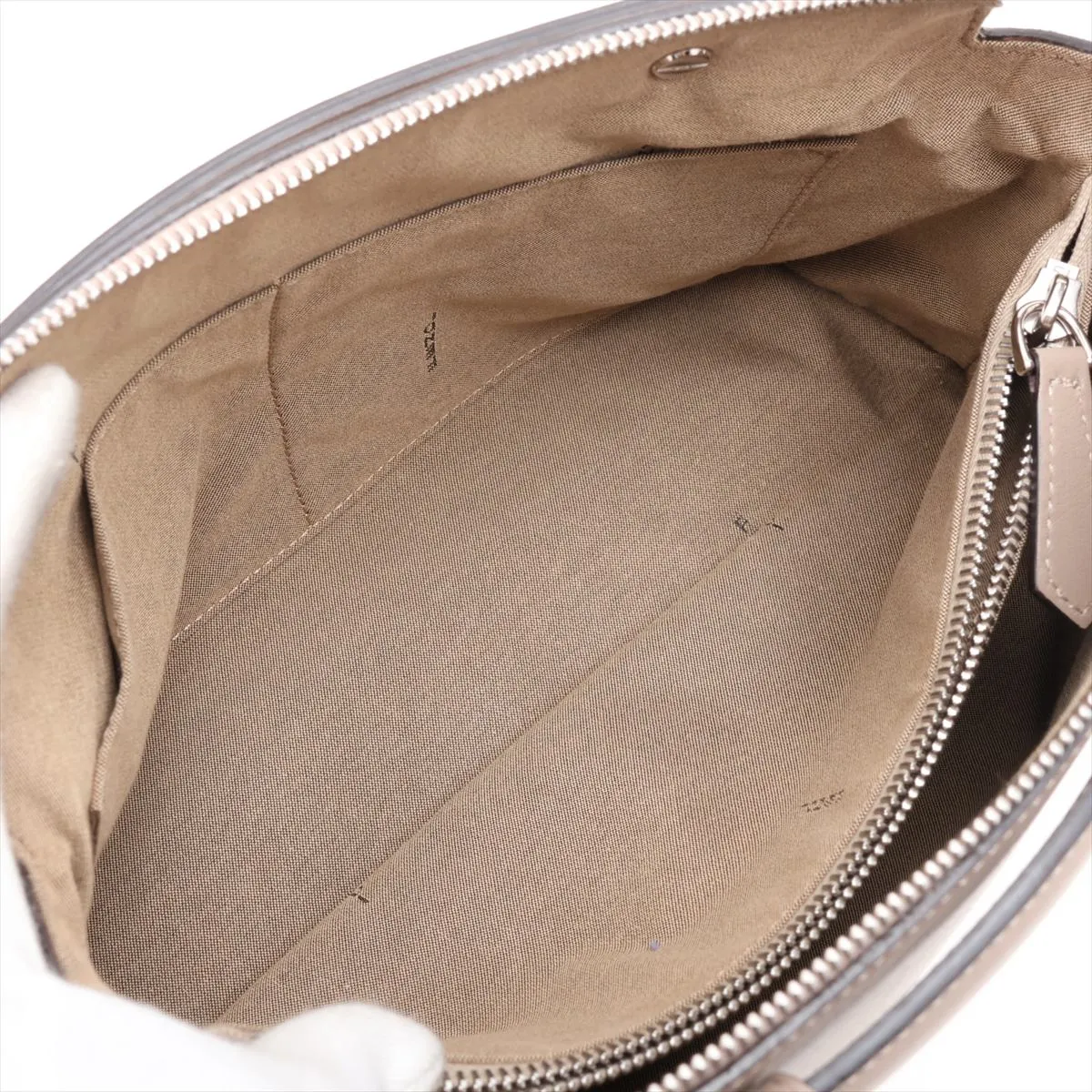By The Way Medium 8BL146 Leather 2-Way Handbag Beige — view 8