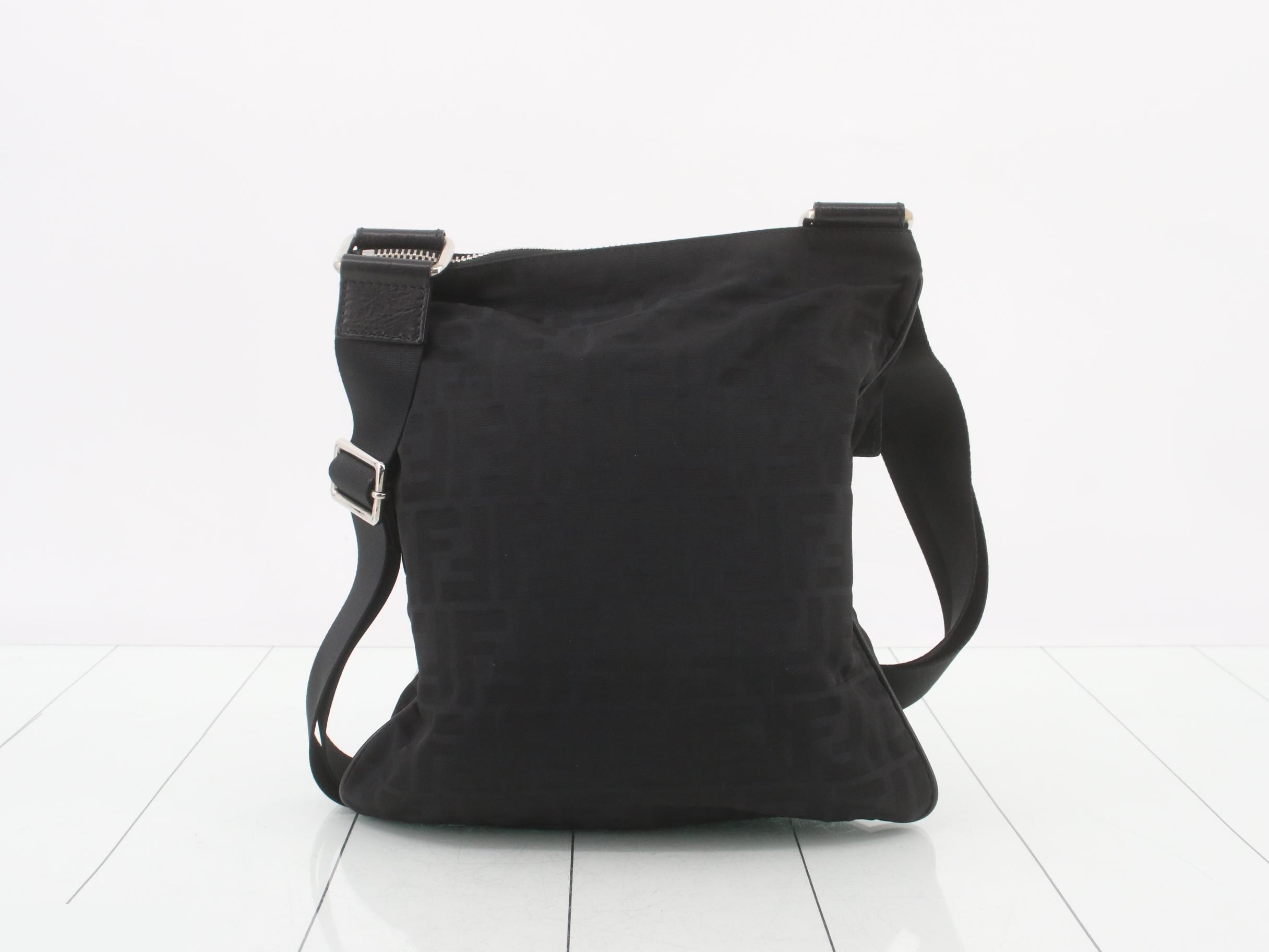 Zucca Shoulder Bag, Black Canvas — view 2