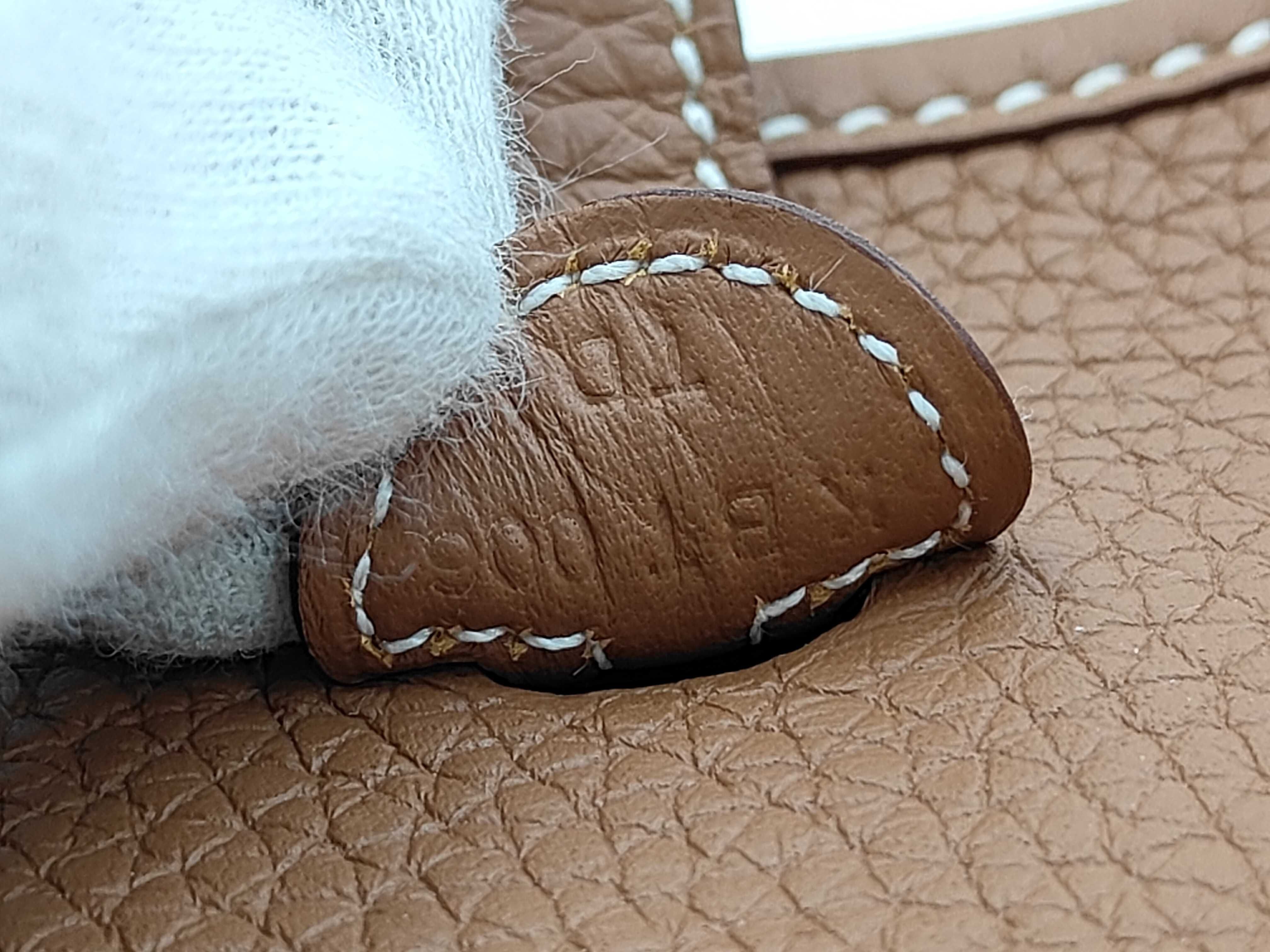 Mini Evelyne 16TPM Amazon Taurillon Clemence Mini Gold Silver Hardware K Stamp Shoulder Bag — view 6