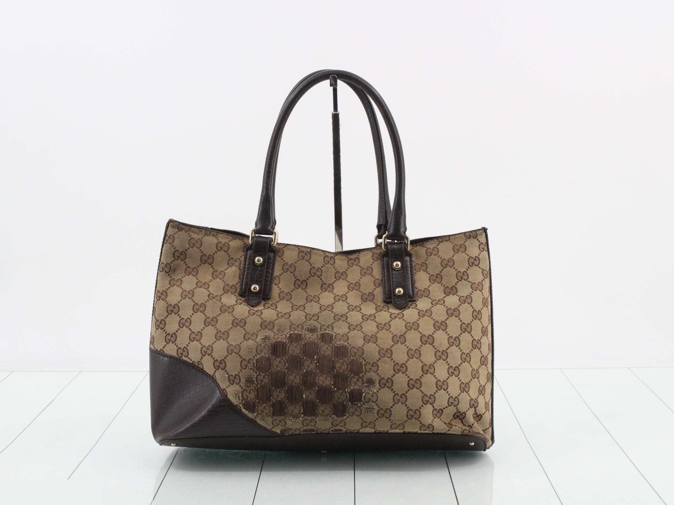 Sherry GG Canvas Horsebit Tote Bag — view 2