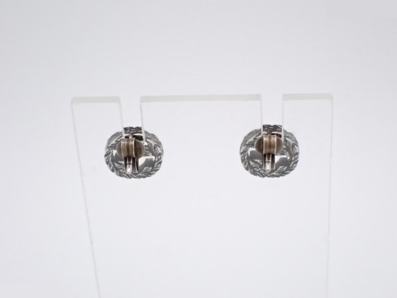 Interlocking Earrings, 925 Sterling Silver, 3.0g — view 2
