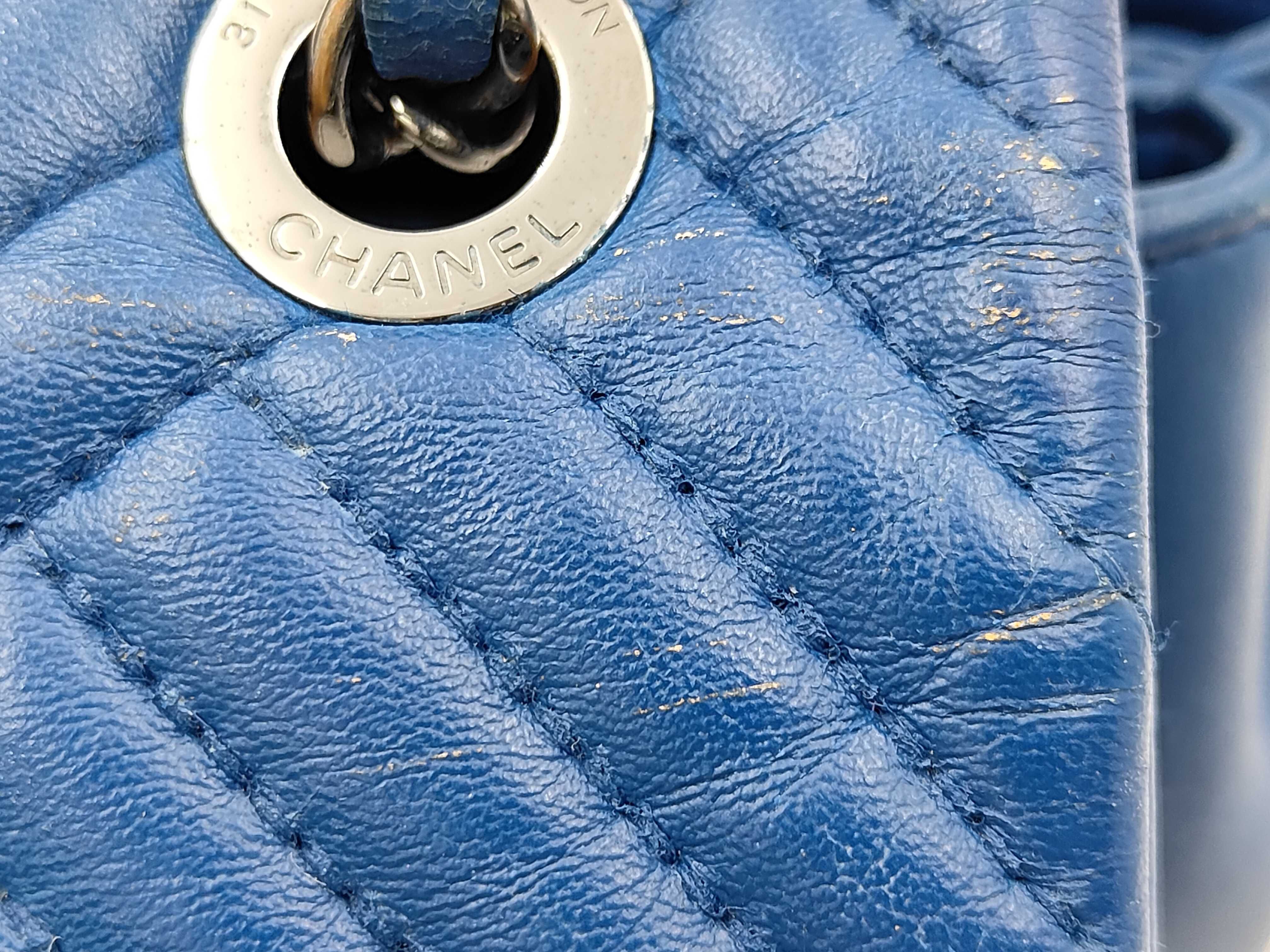 Chevron Large Chain Bag, Lambskin Shoulder Bag — view 13