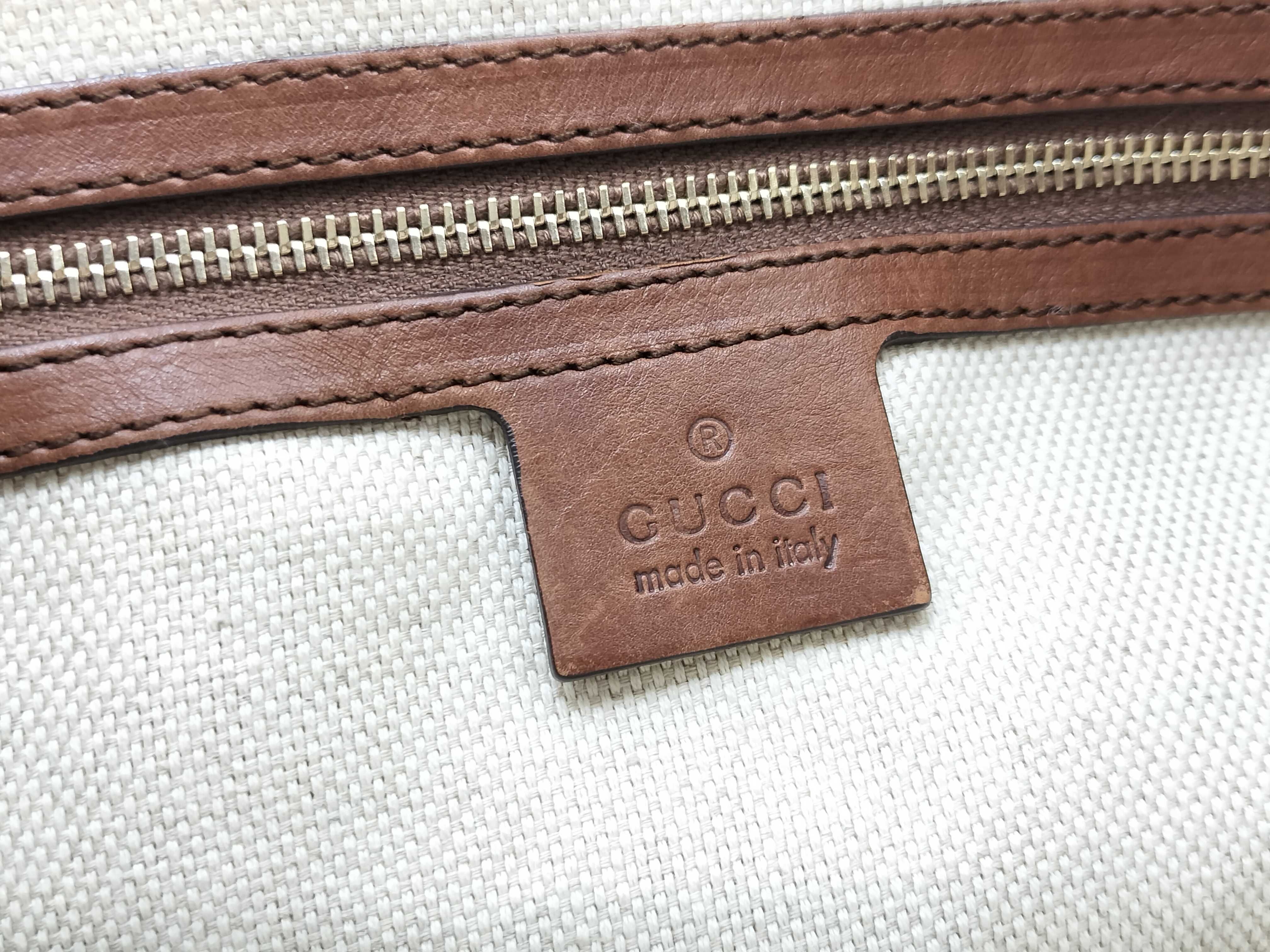 Brown Canvas Twill Tote Bag Shoulder Bag — view 13