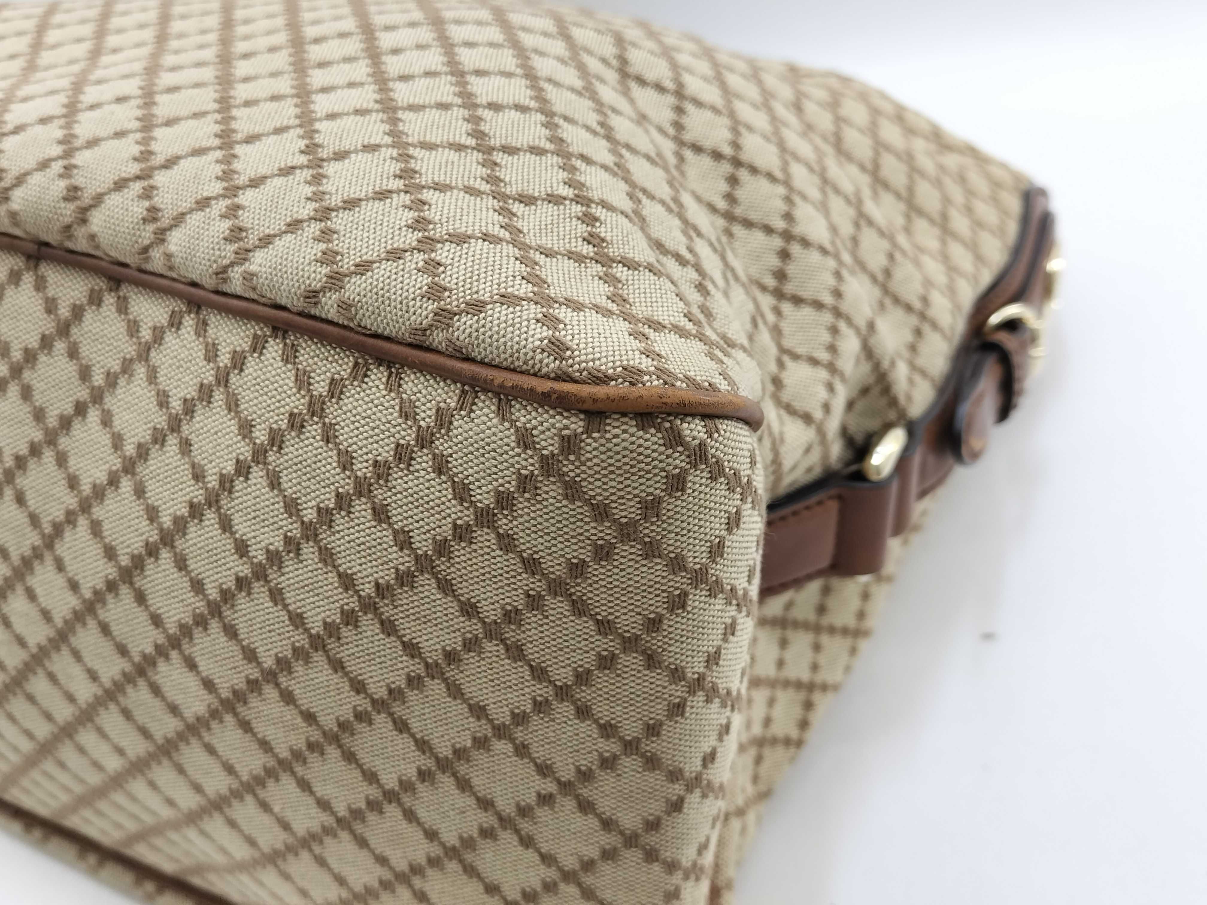 Brown Canvas Twill Tote Bag Shoulder Bag — view 5