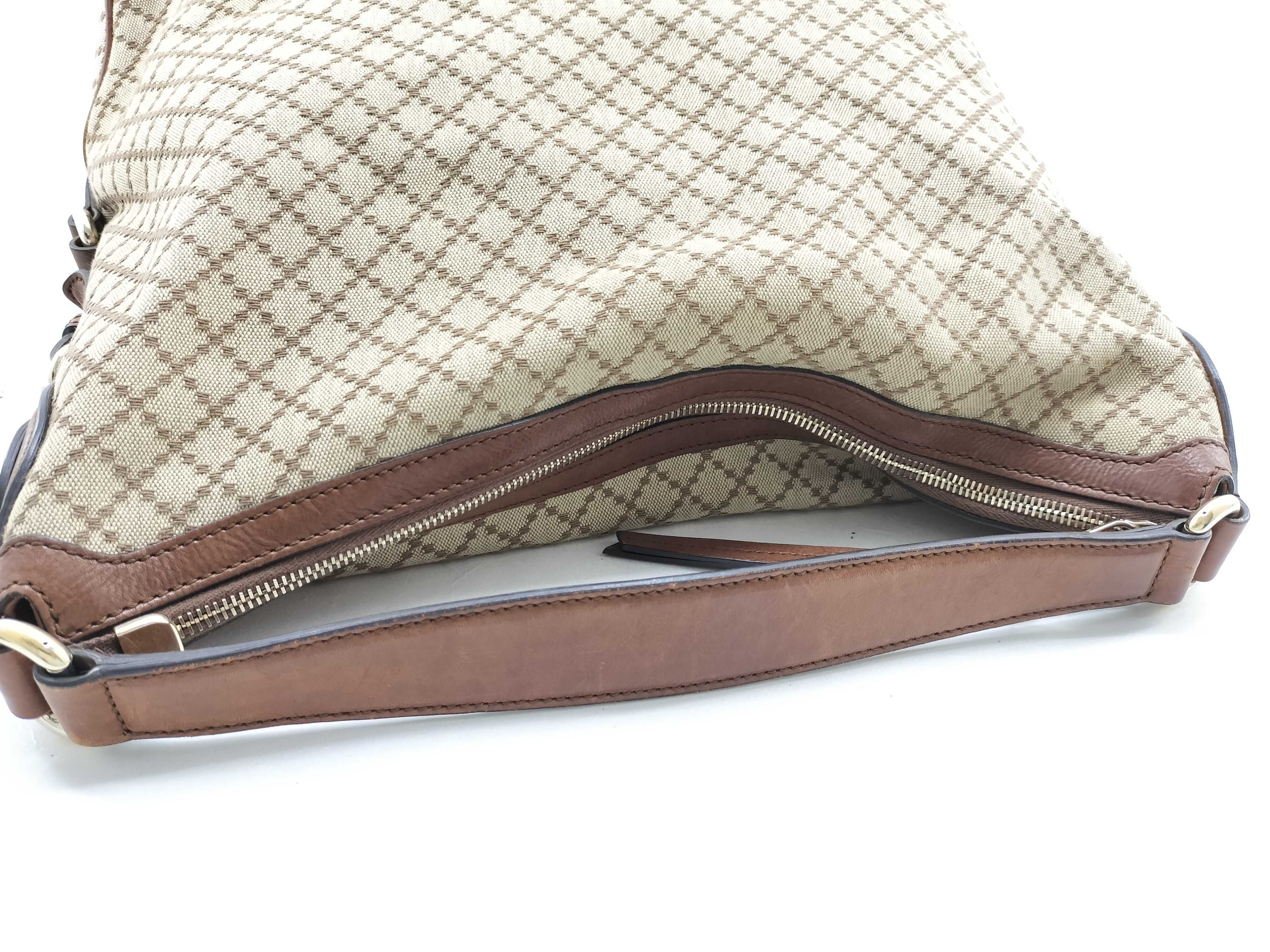 Brown Canvas Twill Tote Bag Shoulder Bag — view 7