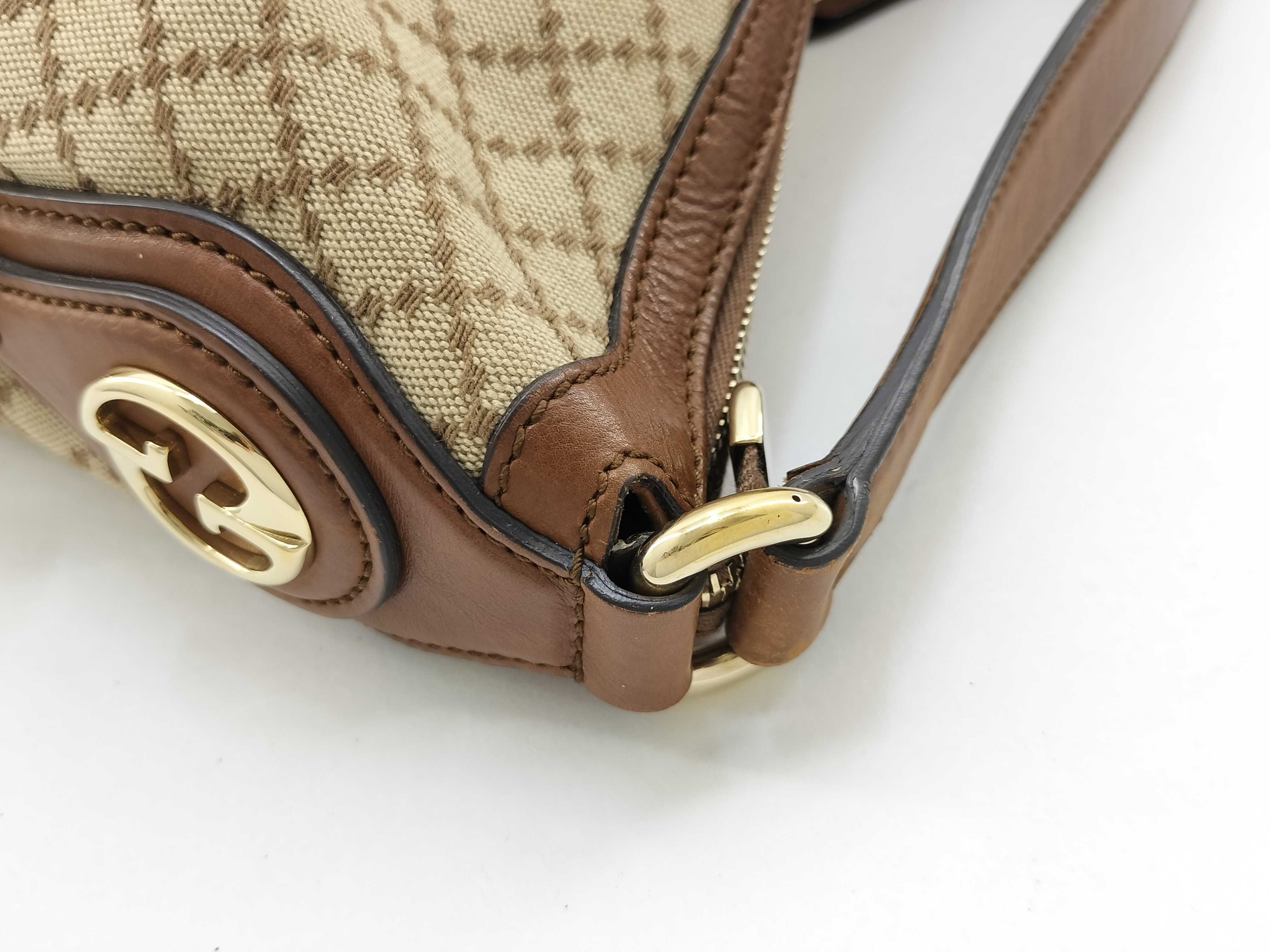 Brown Canvas Twill Tote Bag Shoulder Bag — view 8