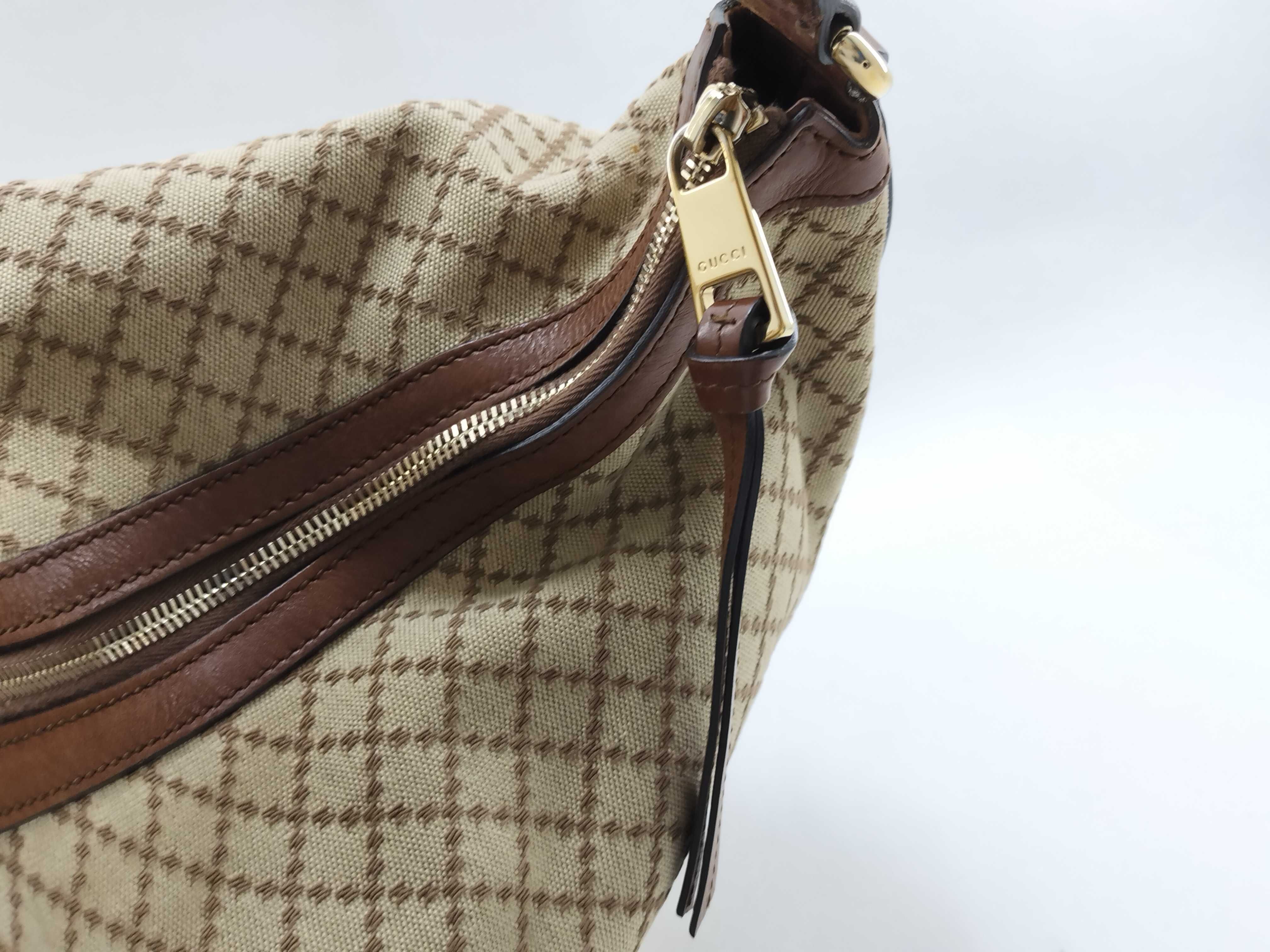 Brown Canvas Twill Tote Bag Shoulder Bag — view 10