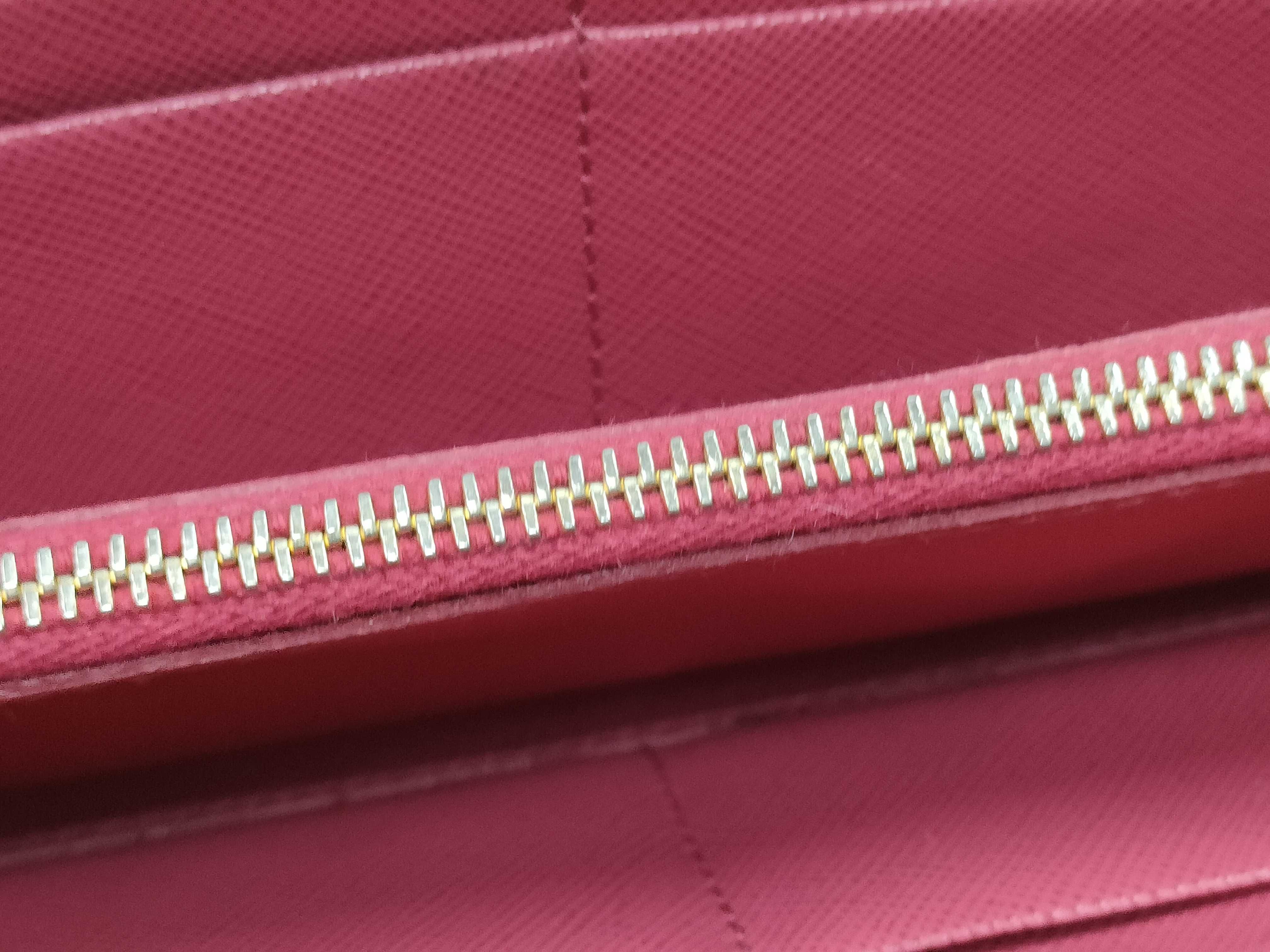 Saffiano Pink Long Wallet — view 12