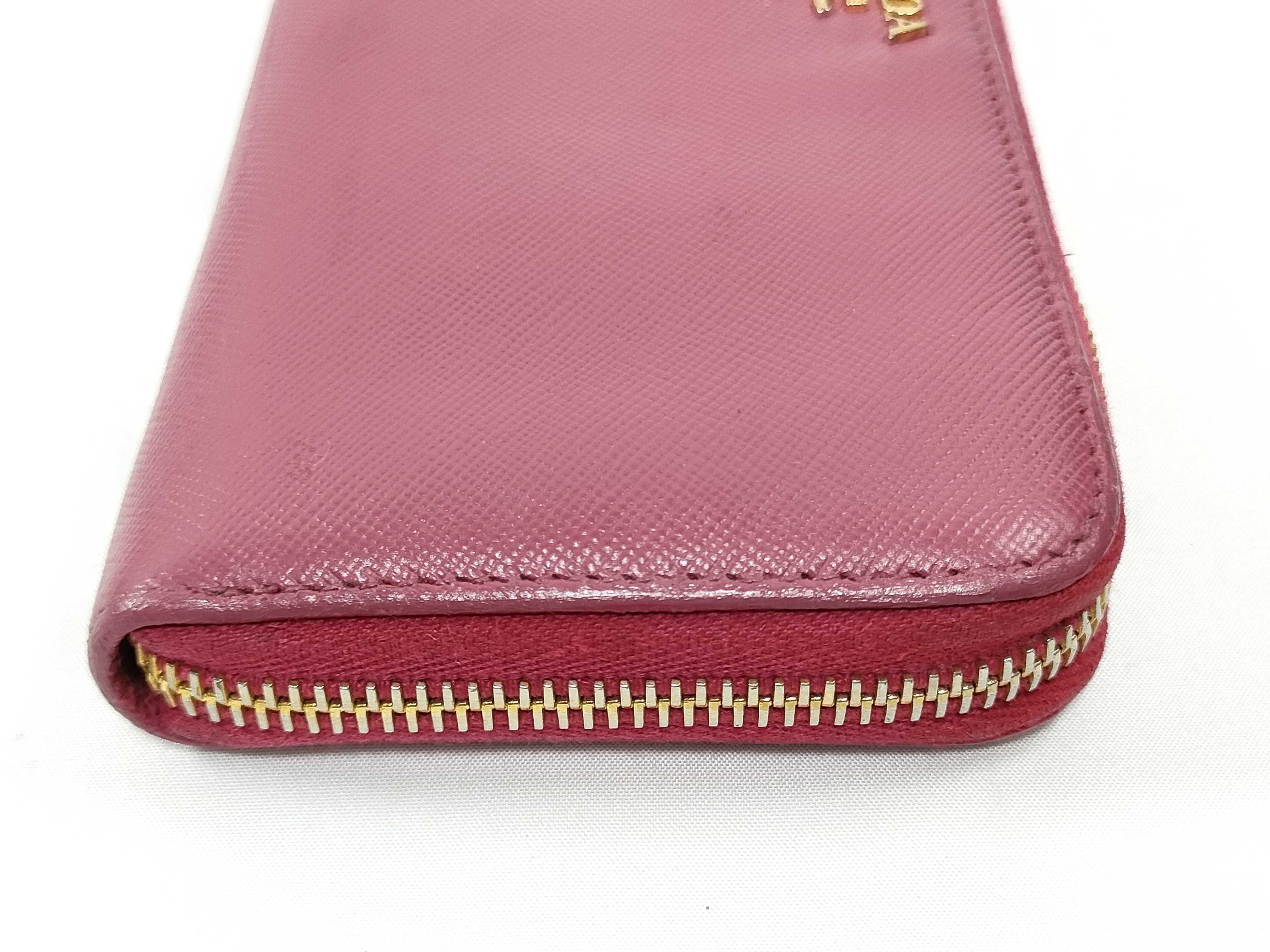 Saffiano Pink Long Wallet — view 4
