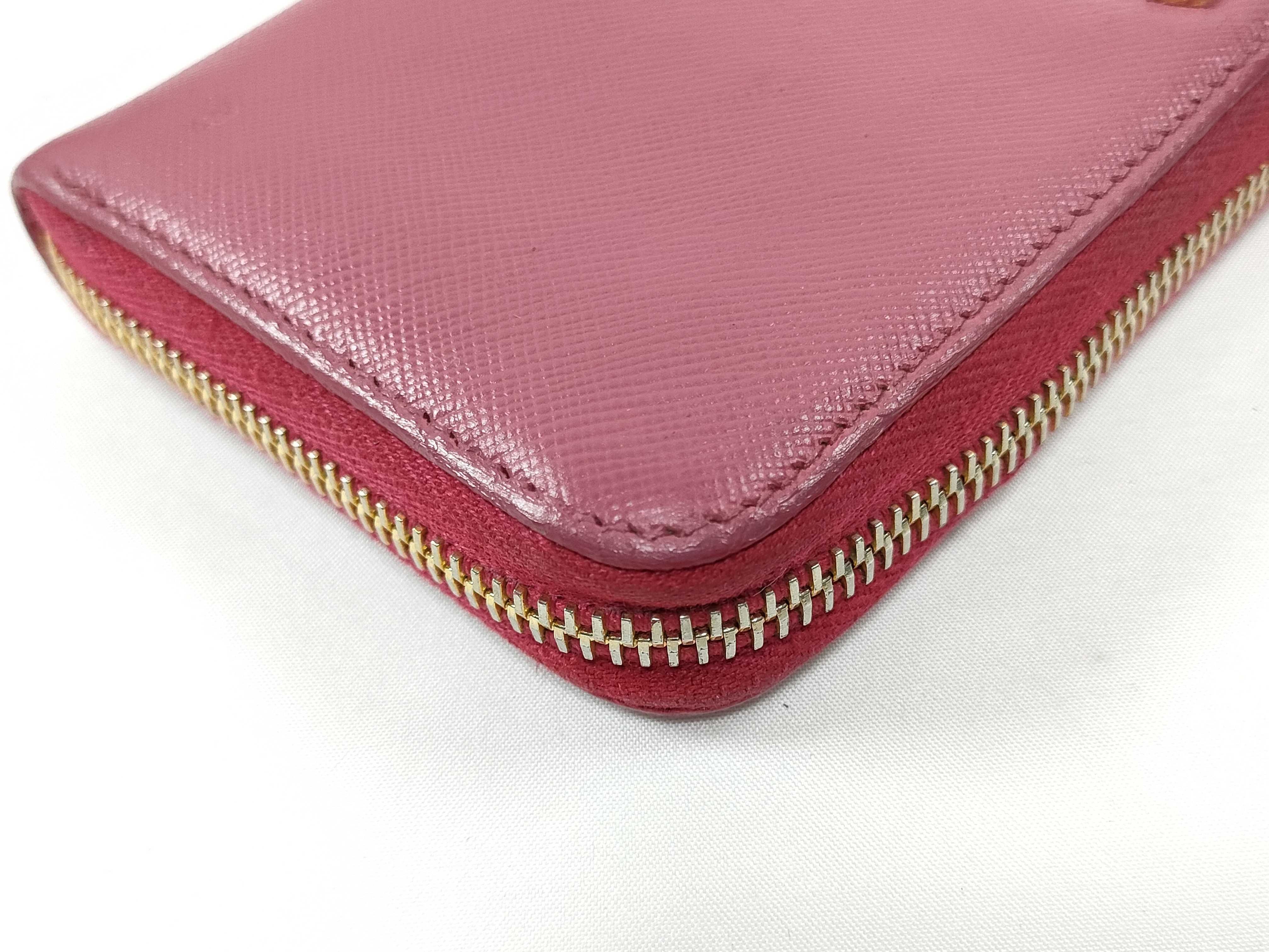 Saffiano Pink Long Wallet — view 5