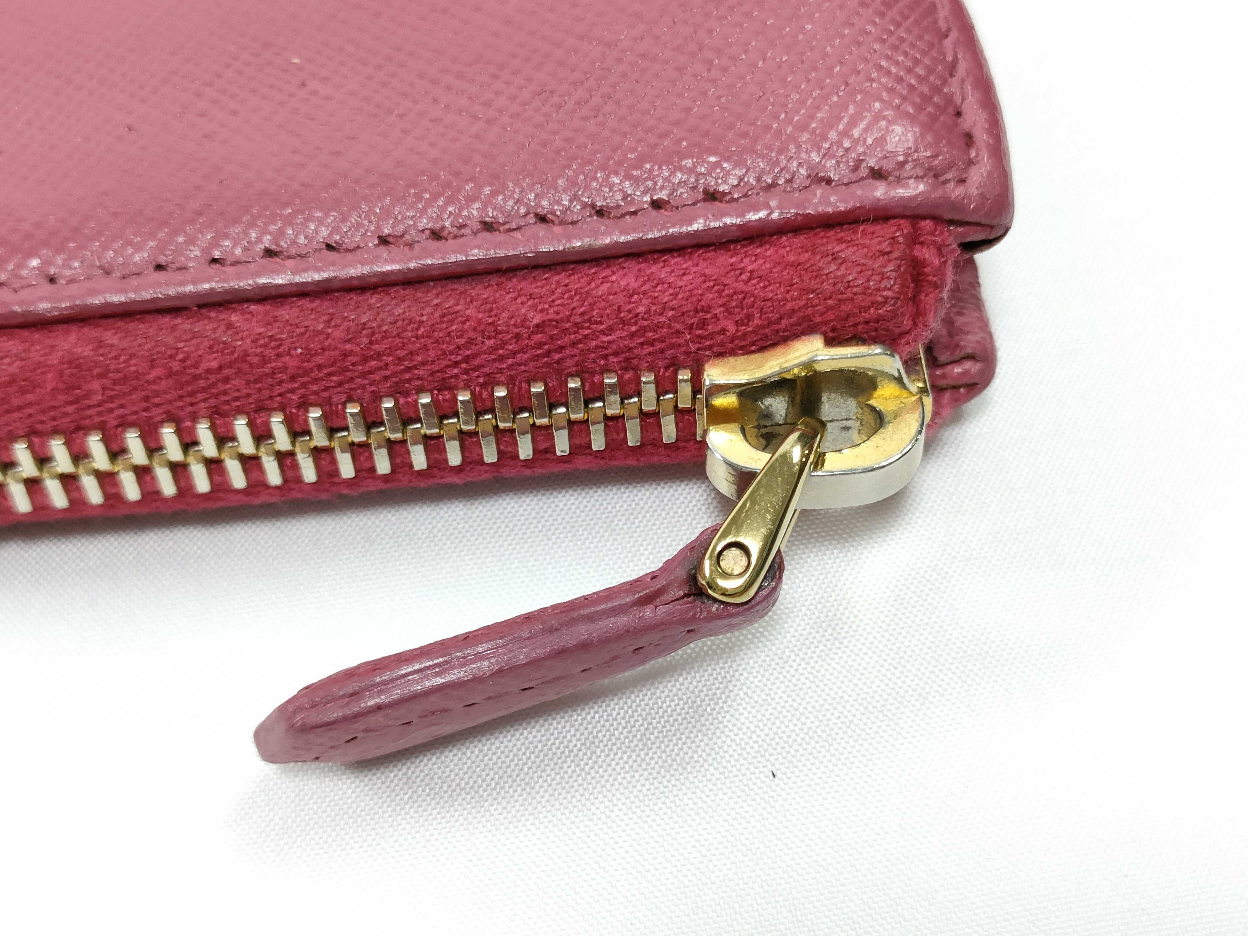 Saffiano Pink Long Wallet — view 7