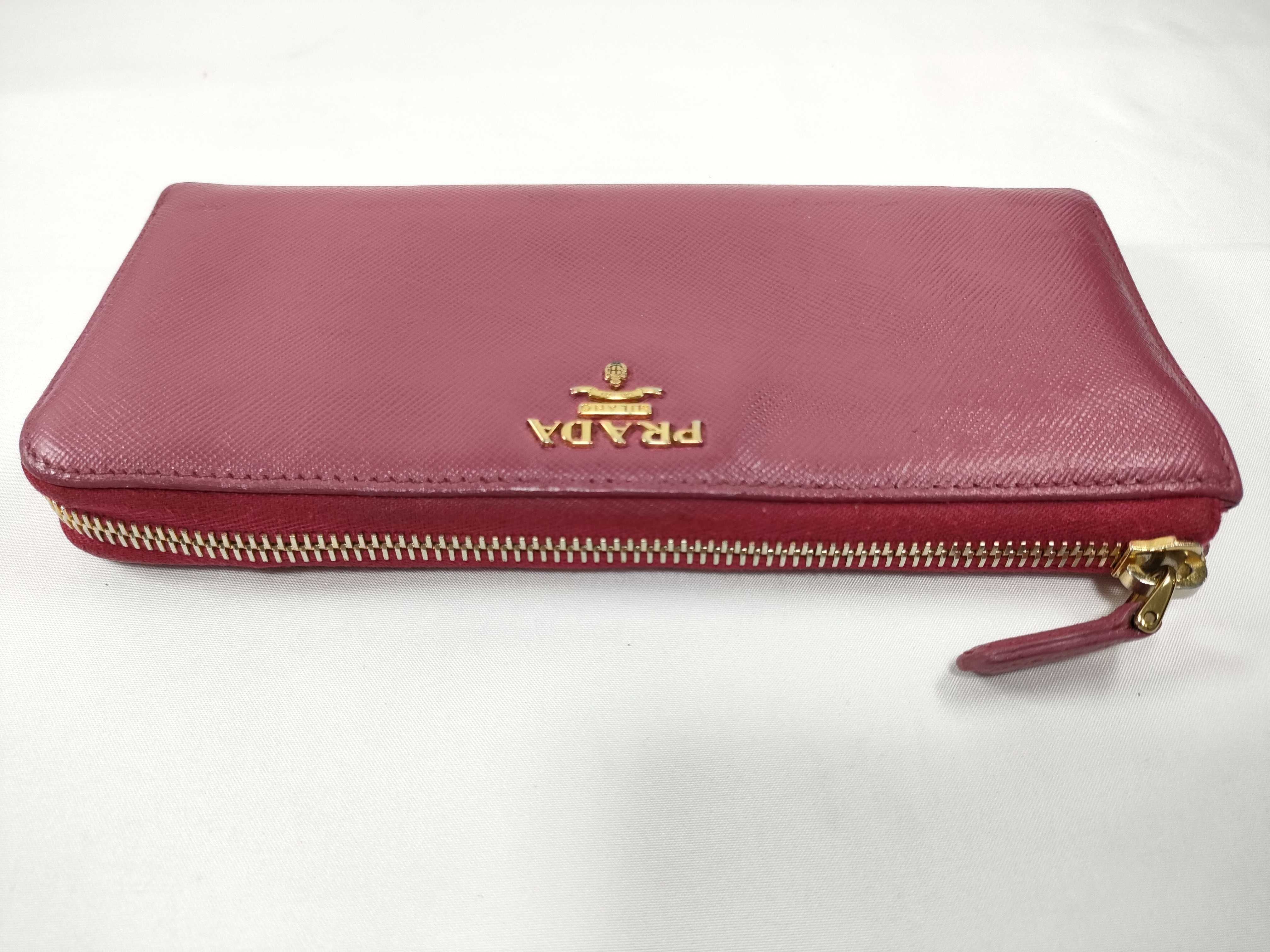 Saffiano Pink Long Wallet — view 8