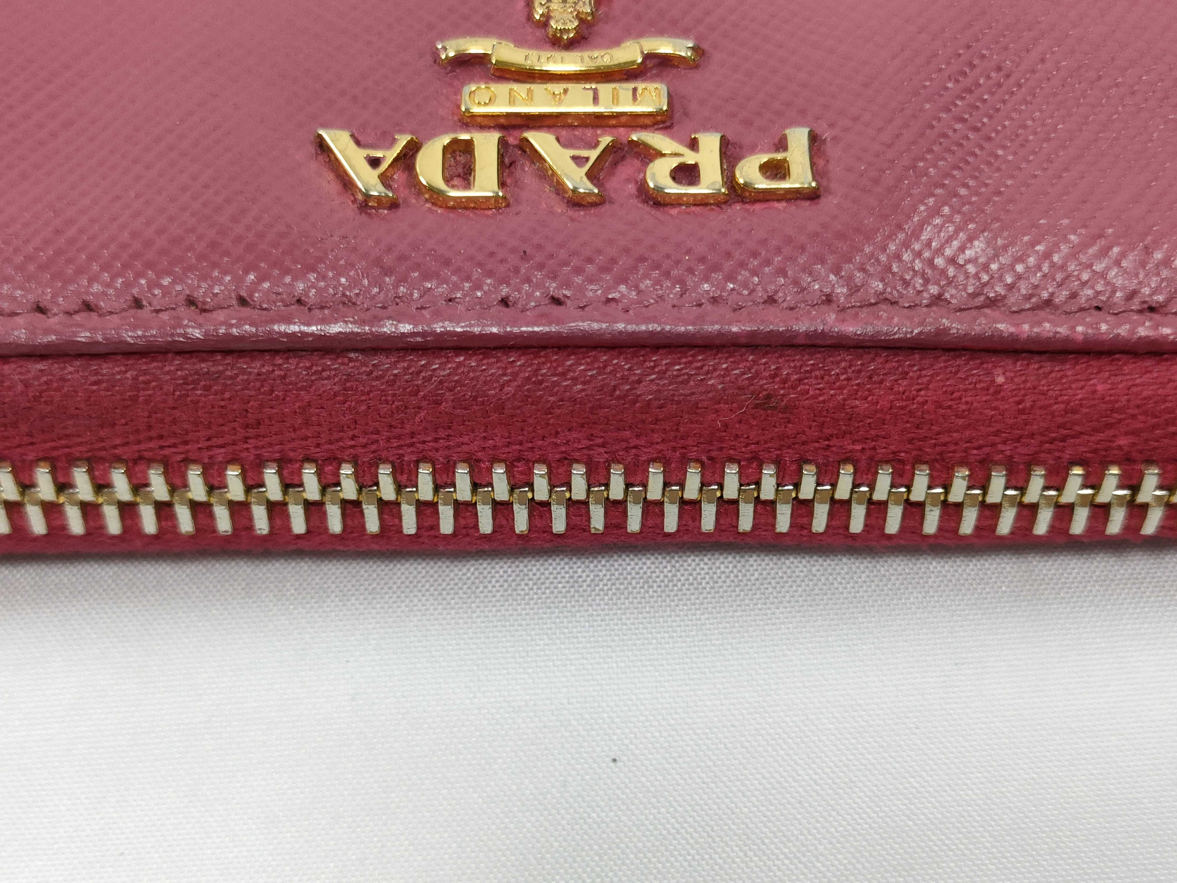 Saffiano Pink Long Wallet — view 9
