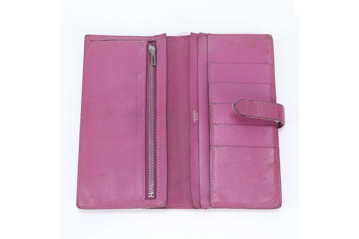 I Stamped Bearn Leather Long Wallet Bi-fold Long Wallet — view 6