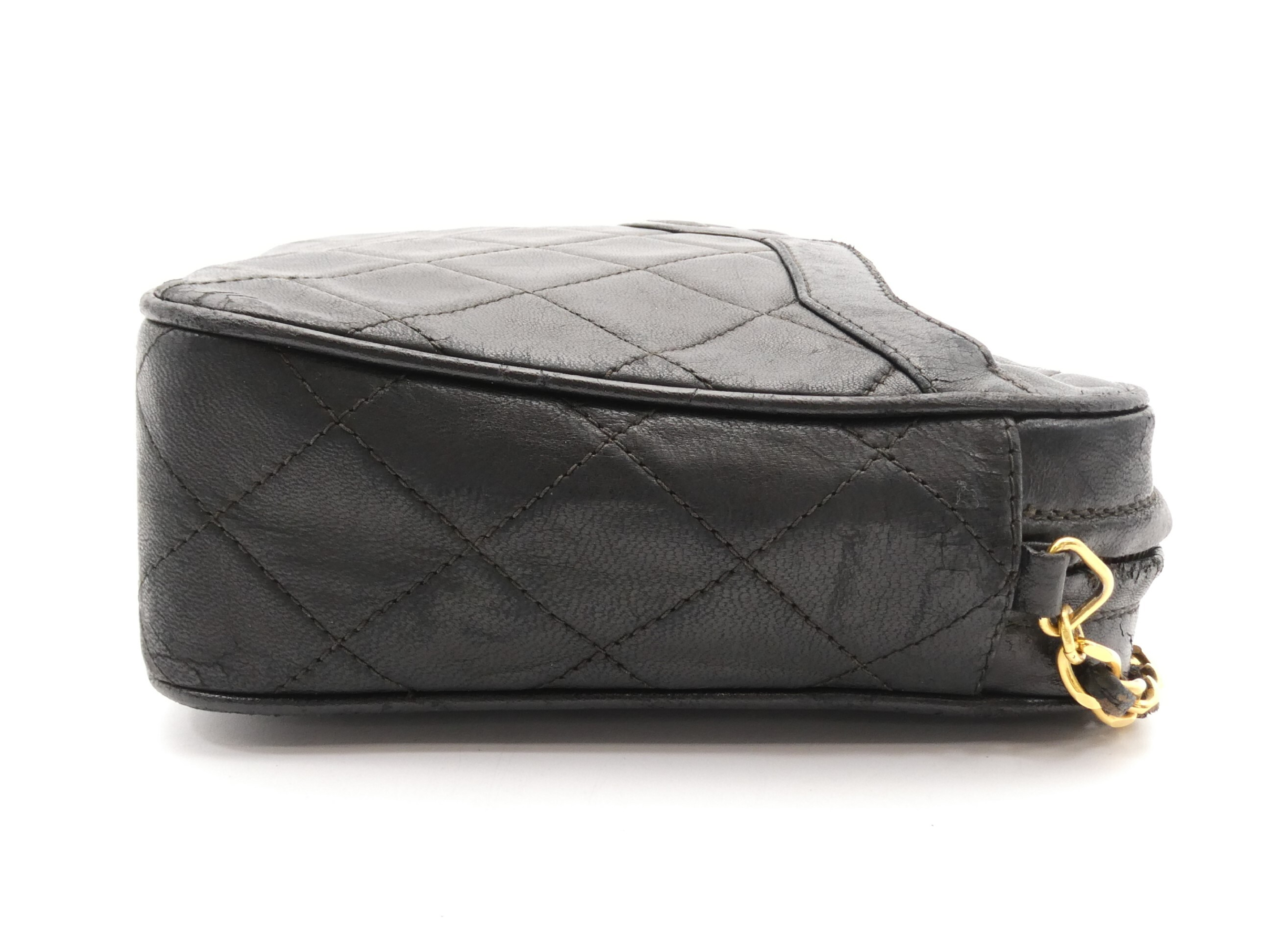 Matelassé Coco Mark Fringe Chain Shoulder Bag — view 4