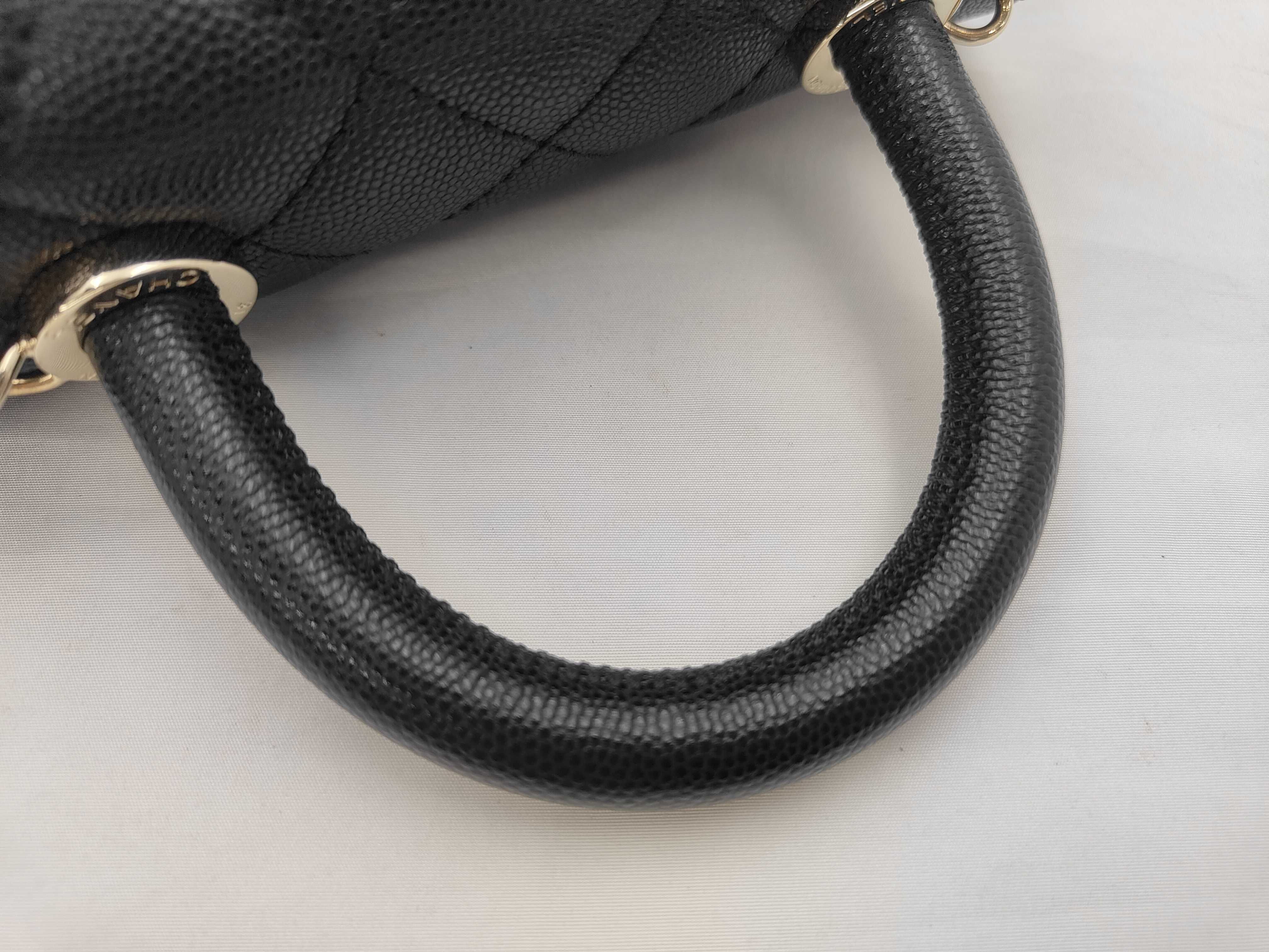Coco Handle Mini Matelassé Handbag, Caviar Skin Shoulder Bag — view 3