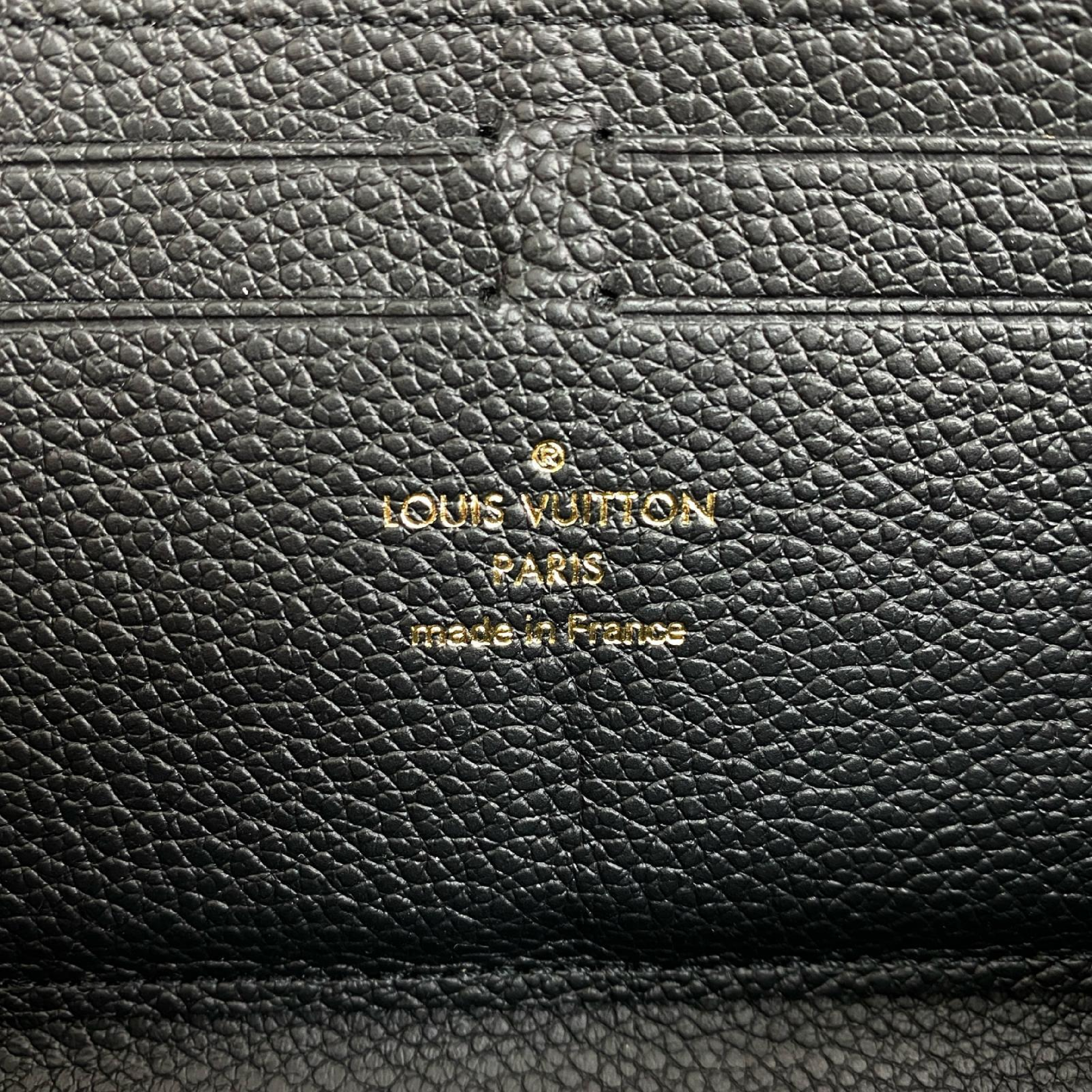 【*Shipped from: Hong Kong*】LOUIS VUITTON Black Calfskin Monogram Empreinte Zippy Wallet Long Wallet M80481 Wallet — view 15