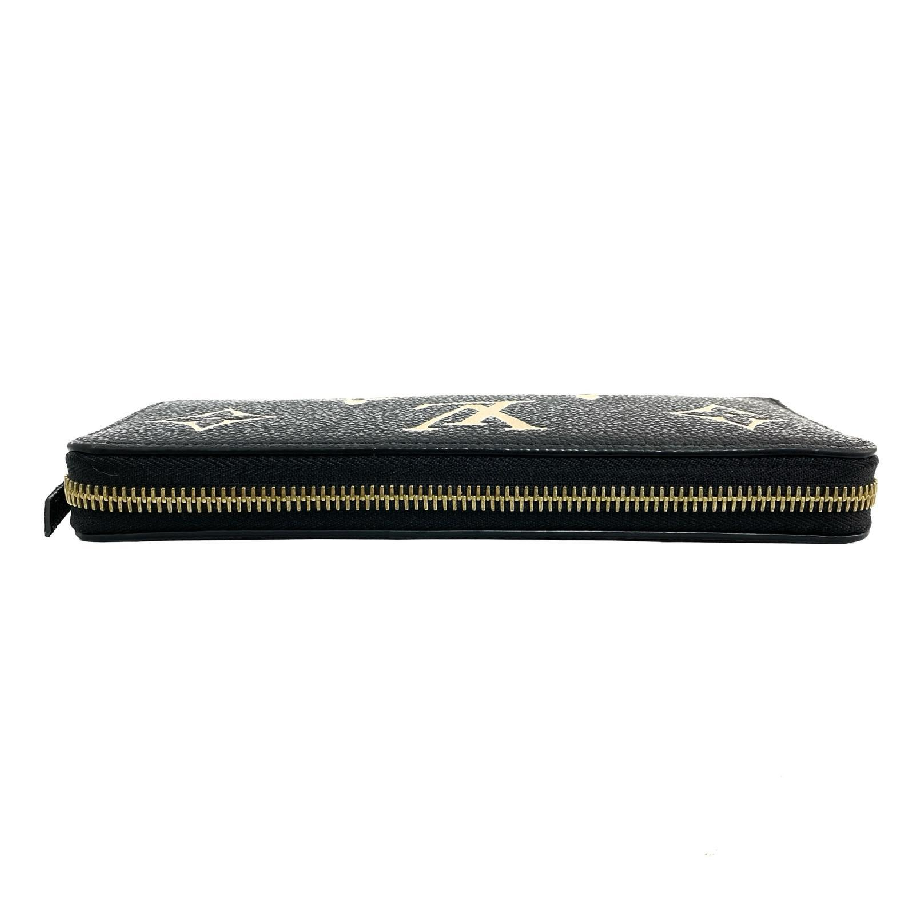 【*Shipped from: Hong Kong*】LOUIS VUITTON Black Calfskin Monogram Empreinte Zippy Wallet Long Wallet M80481 Wallet — view 4